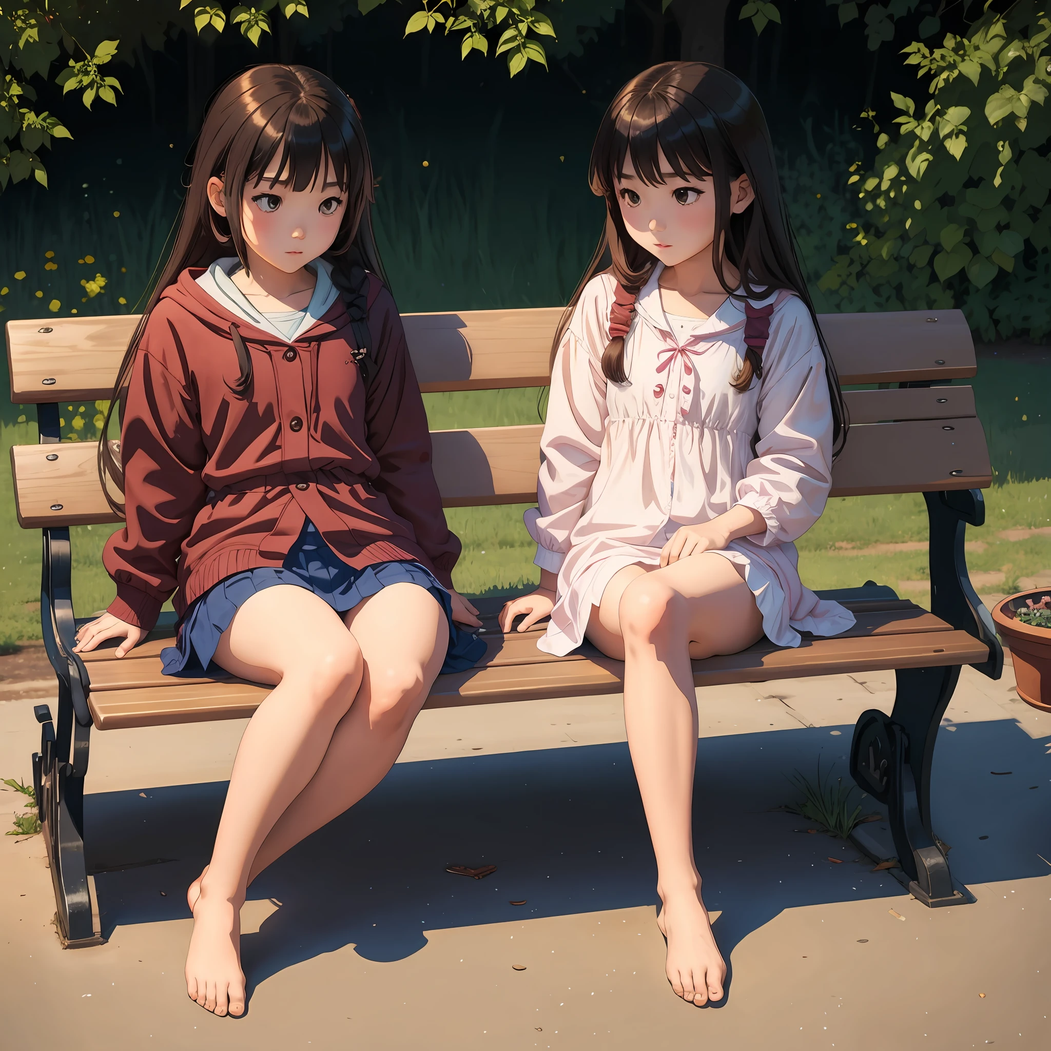 A **** wearing JK sits barefoot on a bench --auto