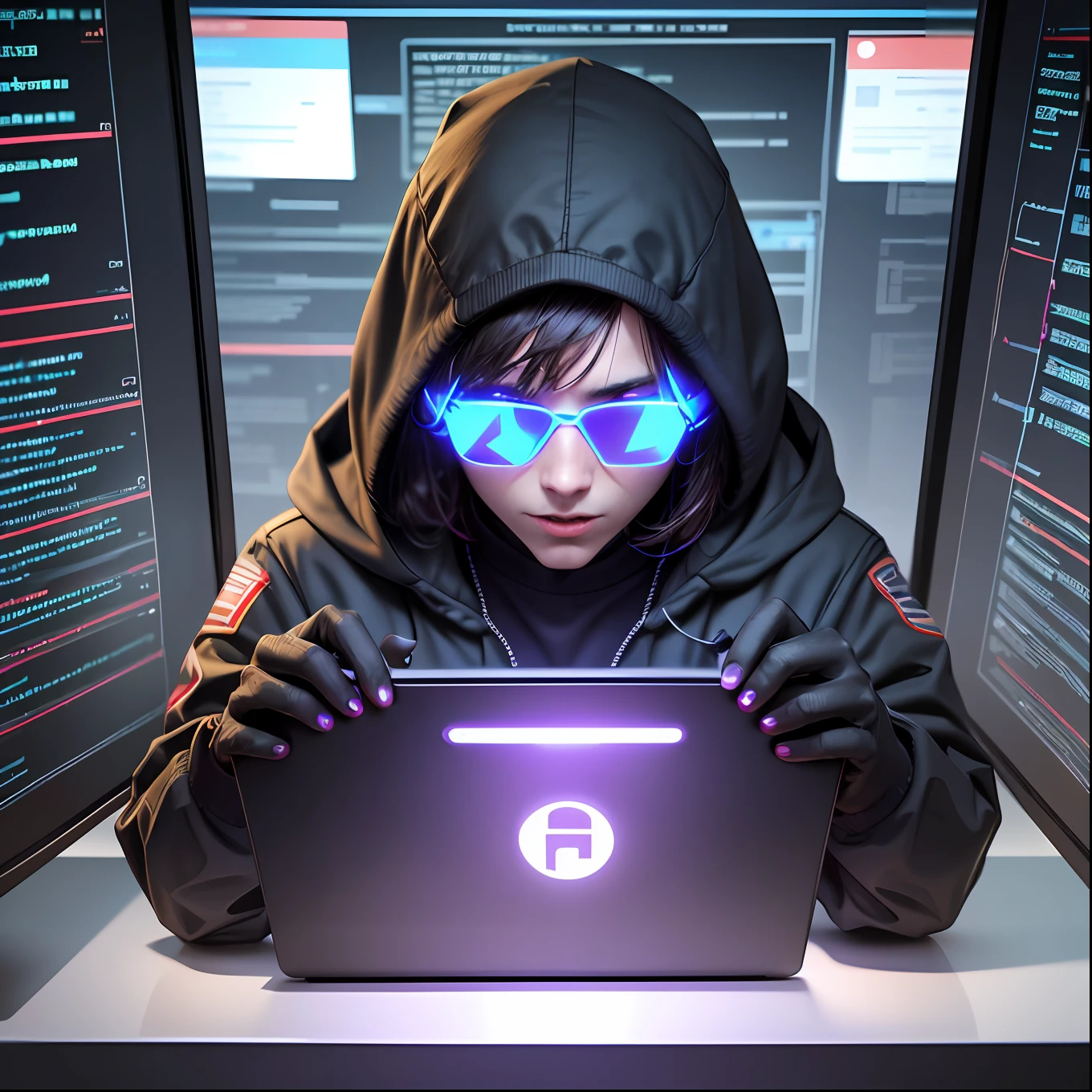 A hacker talking about cybersecurity
