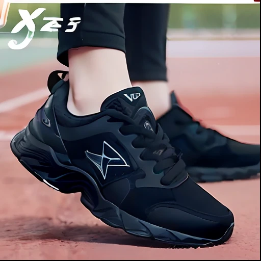 Close-up of people in black sneakers on a tennis court, vanta black, Black shoes, Xianxia, athletic sneakers, whole shoe is in picture, Running shoes, wearing military shoes, 🔥 😎 🕹️ 👀 :2, Axens, shoes, black quick, black color, black main color, Sisen, Blue-black