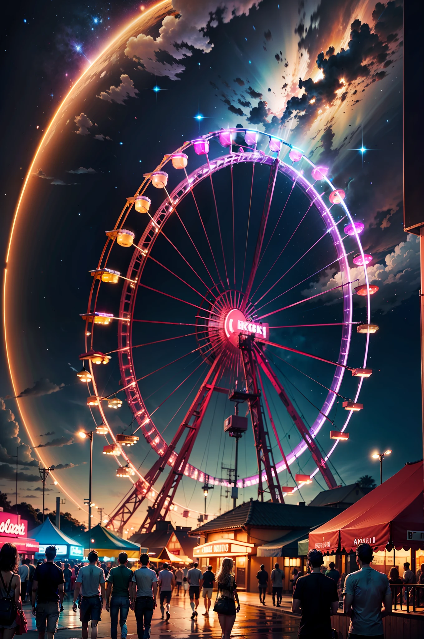 Complete with sky
