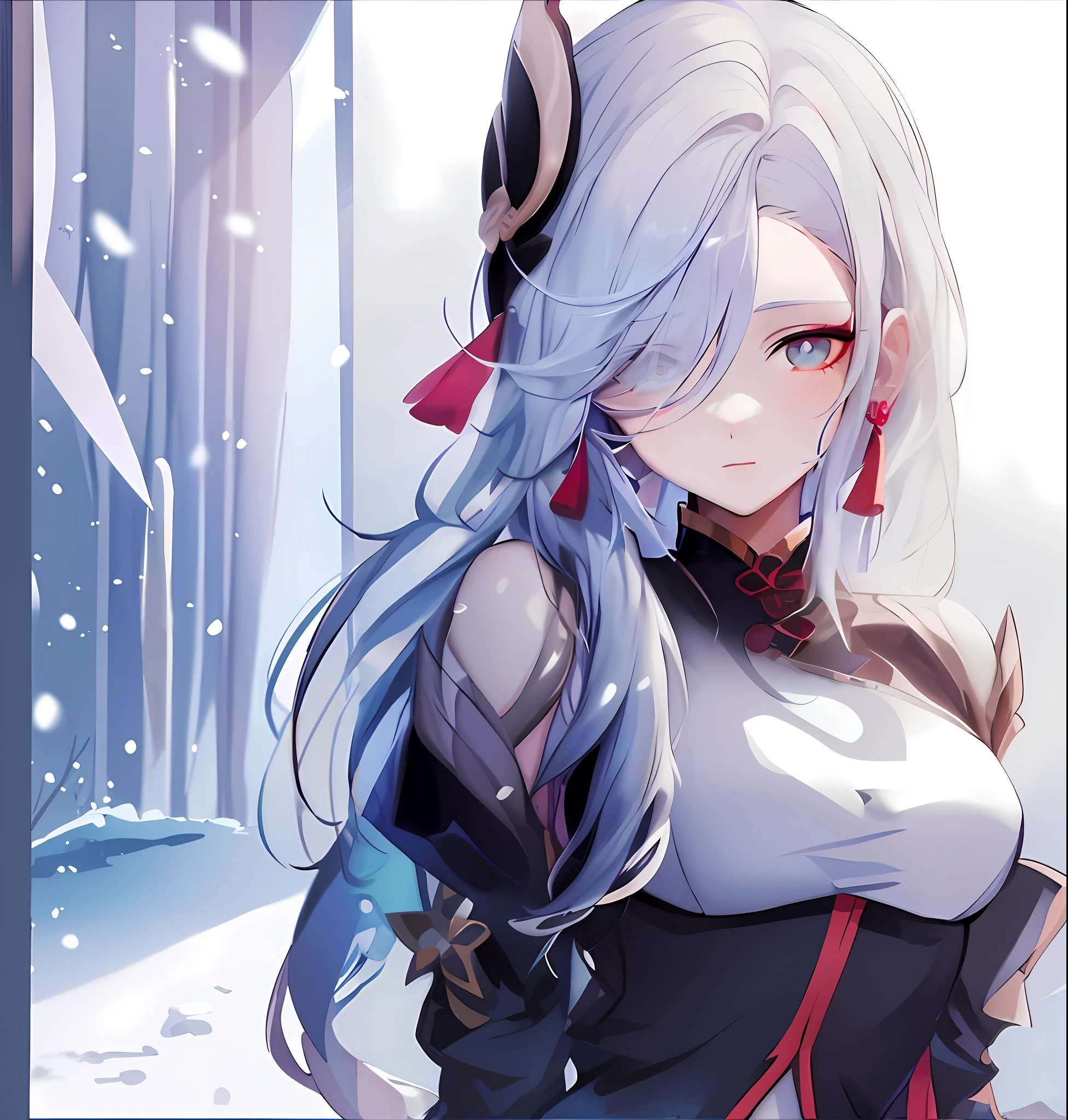 tmasterpiece,HighestQuali,style of anime,snow mountains,palaces,ponds