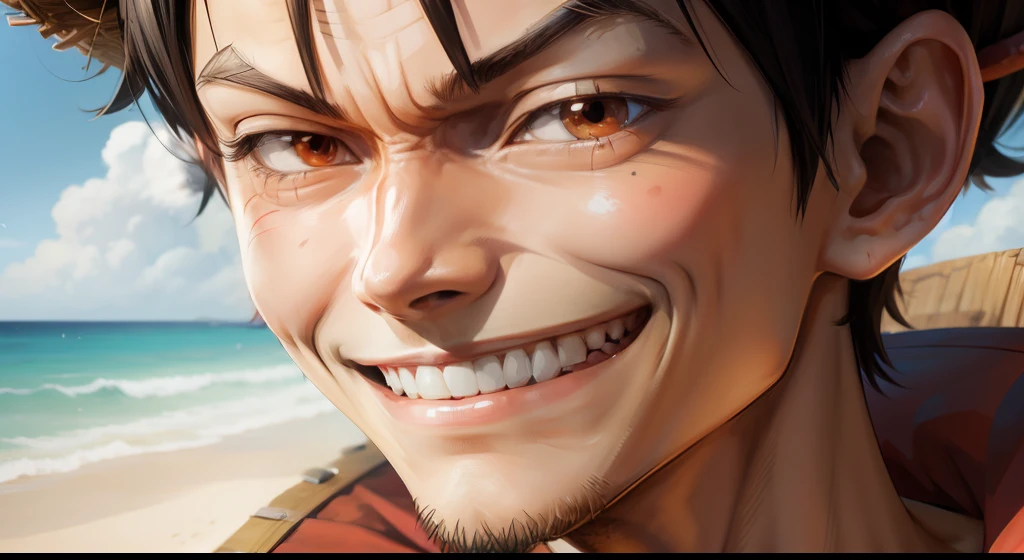 Luffy smiling