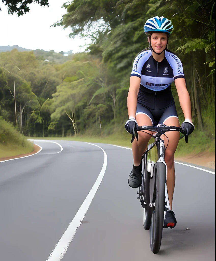 UM mulher bonita de 45 anos  fazendo bicicross, em uma pista de bicicross olho brilhante pele perfeita, sorriso perfeito, hiperrealista, incrivel detalhada, obra prima melhor qualidade arte oficial papel de parede 8k CG extremamente detalhado corpo inteiro sentado na bicicleta de bicicross