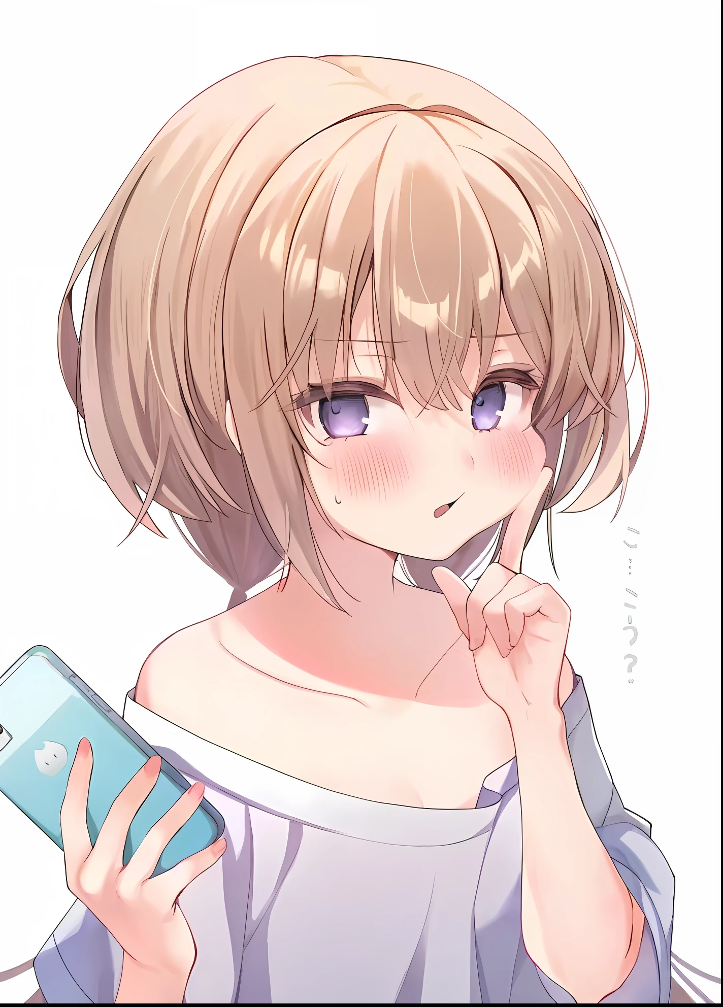 Anime girl holding cell phone with blonde hair and blue eyes, Cute anime girl, anime visual of a cute girl, (Anime girl), Cute natural anime face, anime moe art style, An anime girl, cute anime girl portraits, up of young anime girl, extremely cute anime girl face, pretty anime girl, cute anime face, attractive anime girls, Anime girl, portrait anime girl