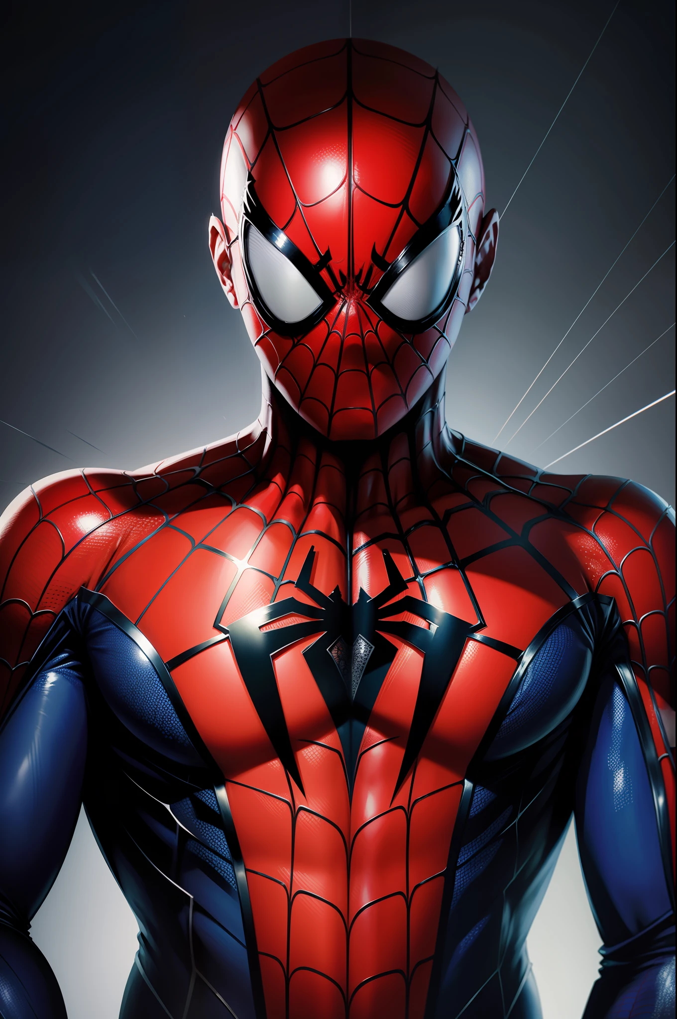 Spiderman with dot matrix effect
