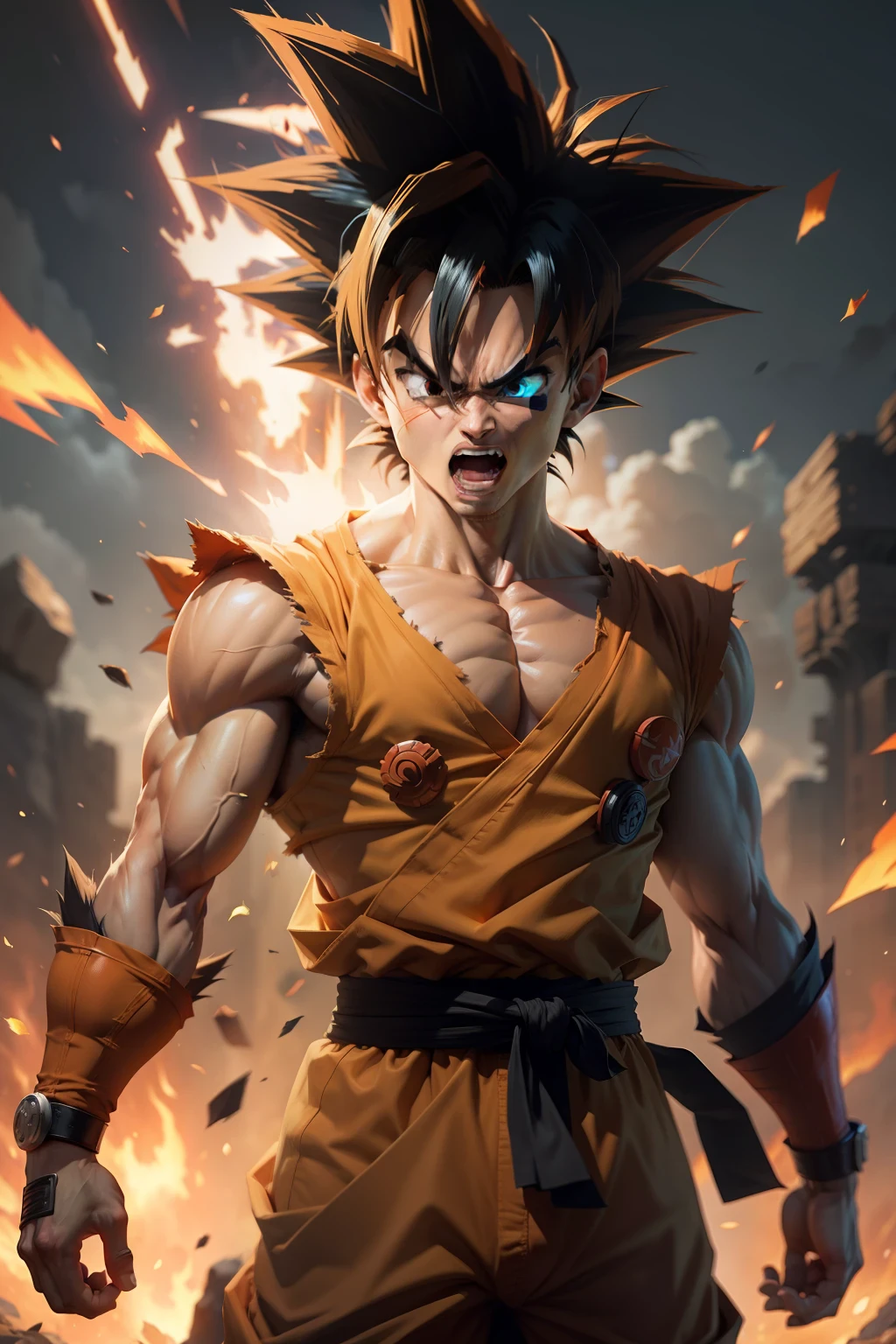 rage,son goku