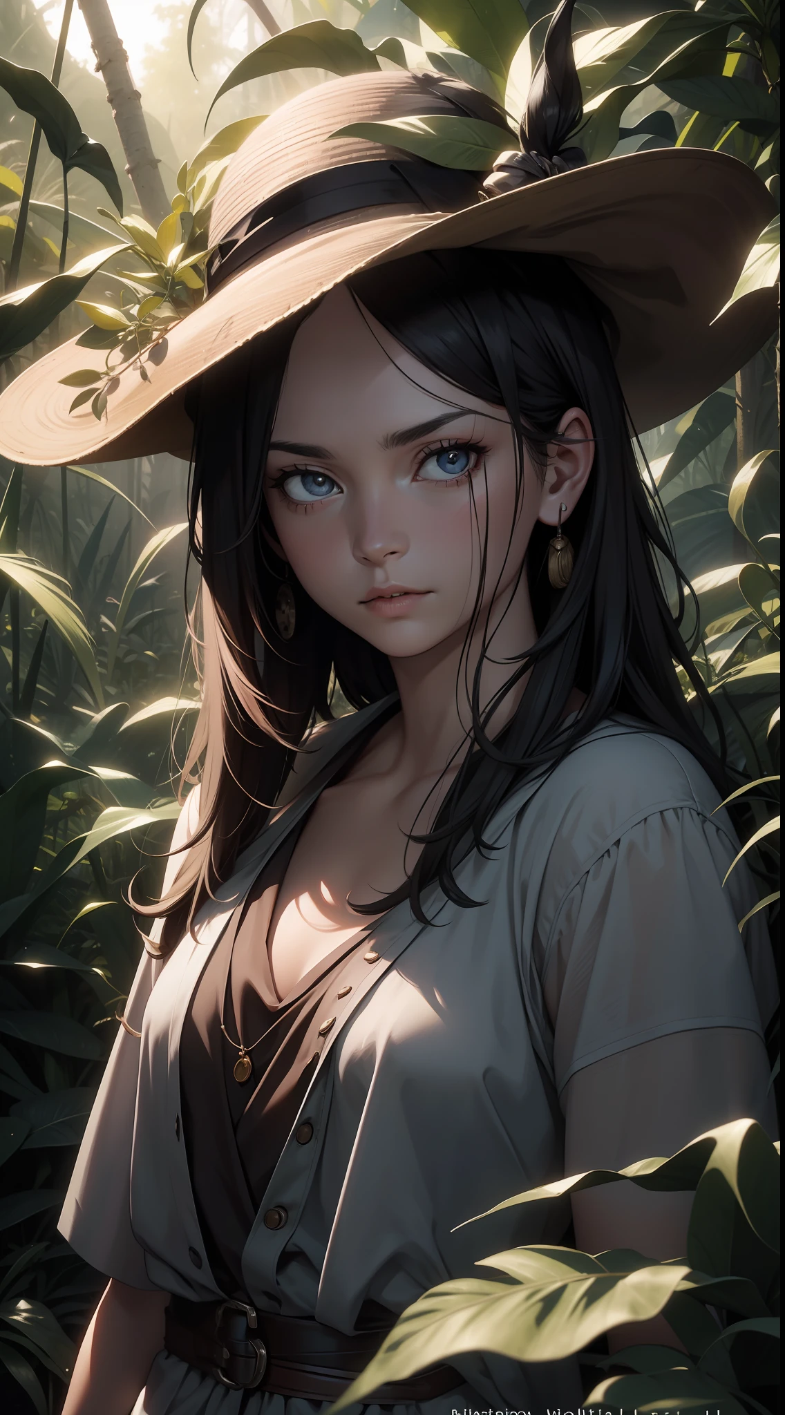 Masterpiece, Johnny Depp walks through the jungle at night in fireflies, (high detail: 1 of 1), rough face, natural skin, high quality, nsfw, beautiful eyes, (detailed face and eyes), (face : 1 2), noise, extra, real photo, PSD, light film photography, sharp focus, contrast lighting, detailed skin, high resolution 8k, crazy detail, realistic, professional photography, 8k UHD, slr camera, soft light , high quality, film grain, Fujifilm XT3