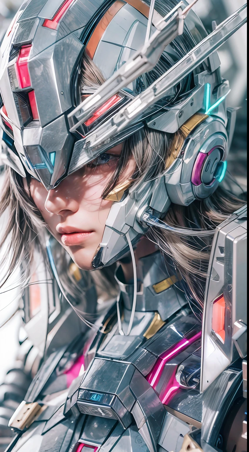 1 Transparent Gundam Seed Destiny, Color transparent plastic , Exquisite mechanical head detailing,Refined mechanical eye detailing,Refined mechanical facial details,Correct mechanical anatomy,HD intricate details,Machine wings,The details are clear, Exquisite and perfect,Cyberpunk light , (industrial design:1.2), (Luminous neon:1.2) , White background , surrealism , hyper HD , High details , Best quality ,4K