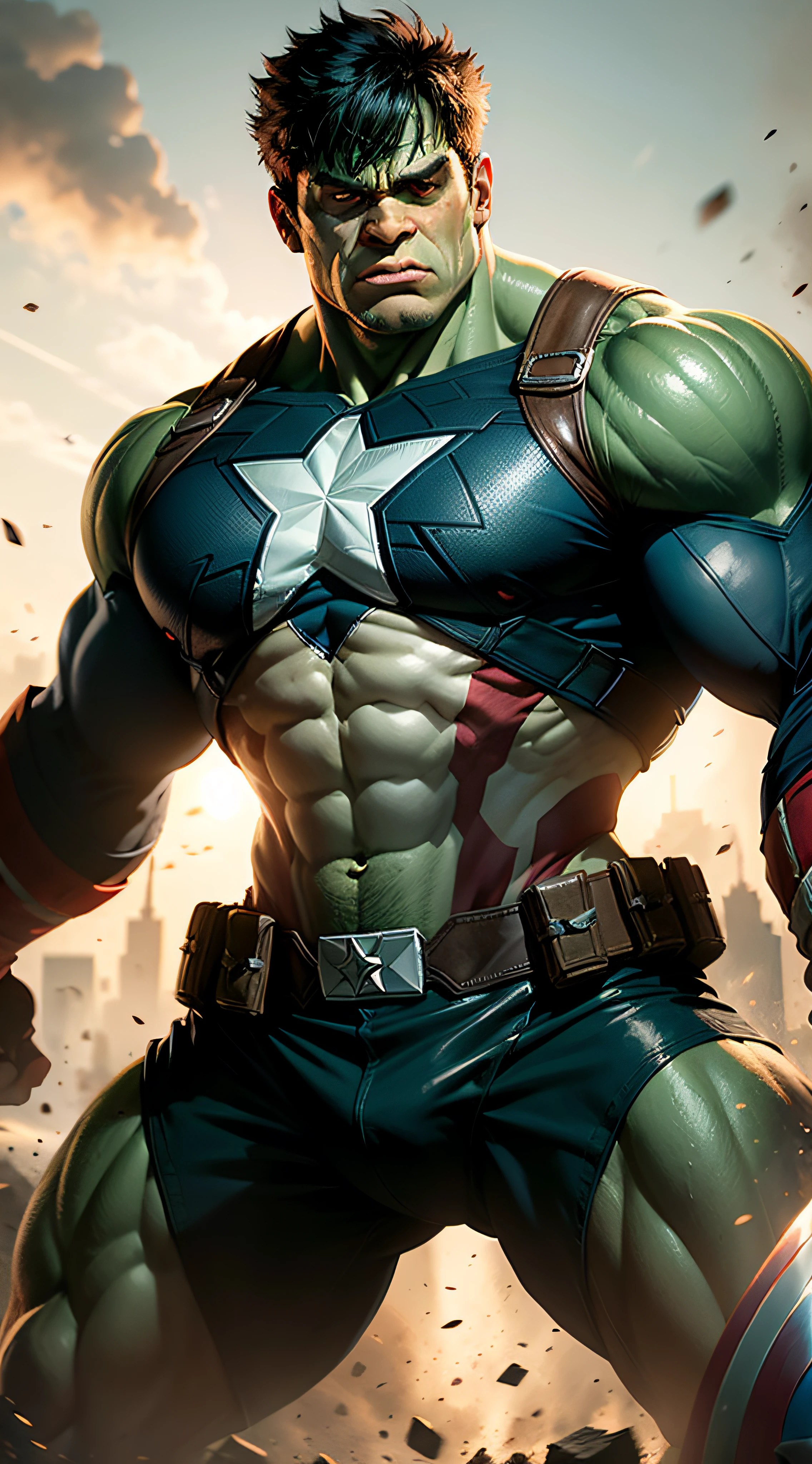 captain america hulk