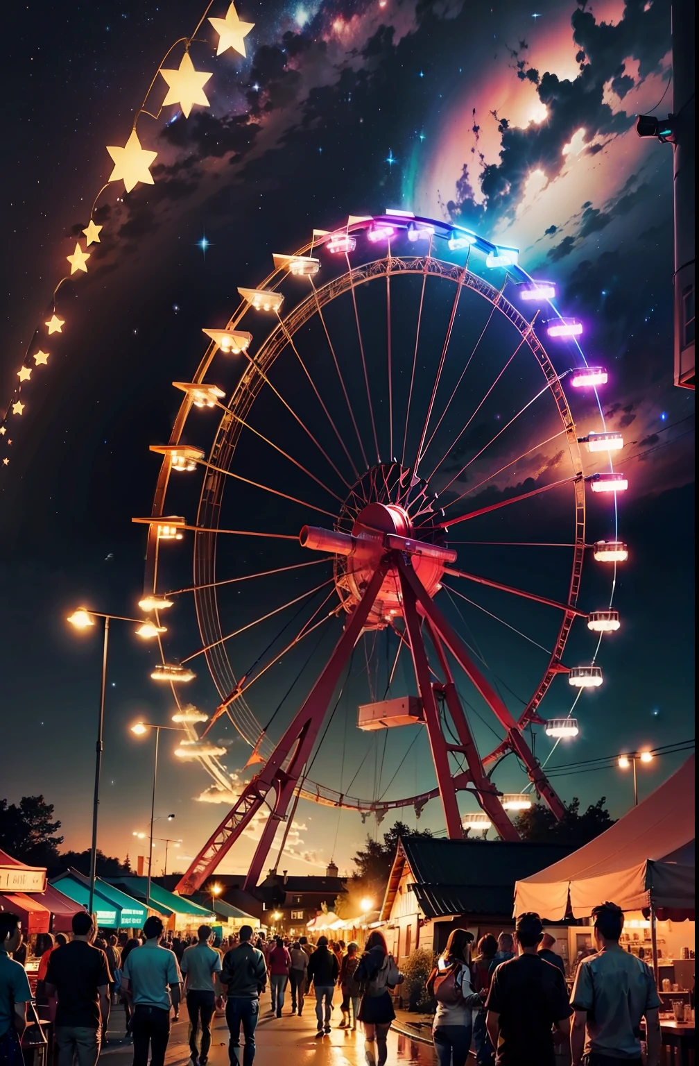 night sky, stars