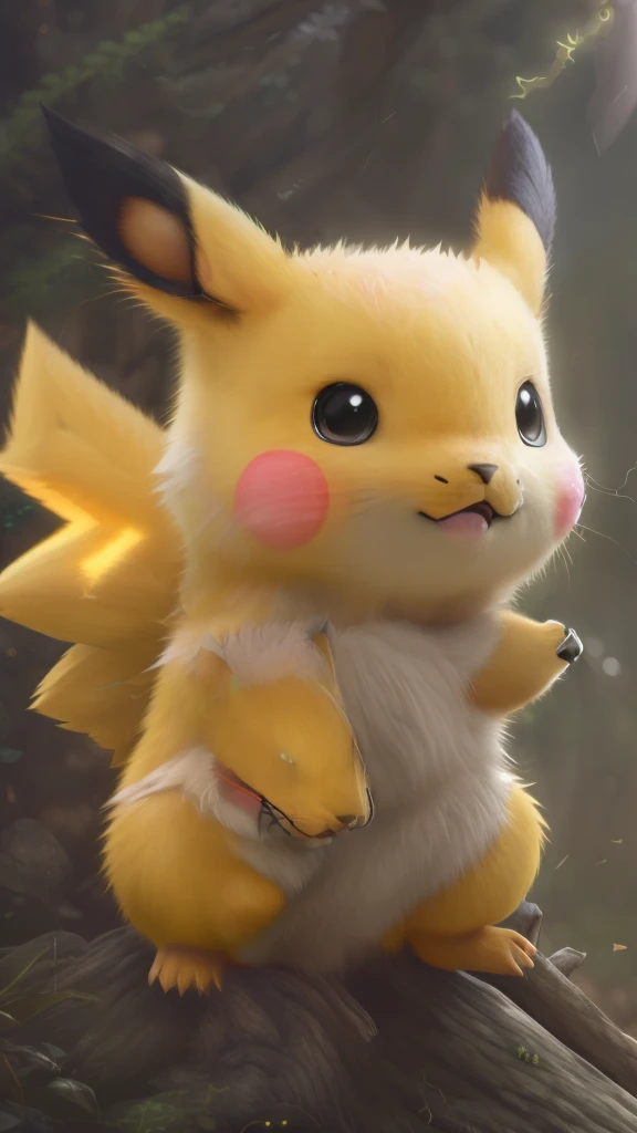 (((kawaii)))+photo of the most beautiful artwork in the world featuring with a yellow and black tail, pokemon, with lightning coming from cheeks, full body 8k unity render, action shot, skin pores, very dark
lighting, heavy shadows, detailed, detailed face, (vibrant,
photo realistic, realistic, dramatic, dark, sharp focus, 8k),
(intricate:1.4), decadent, (highly detailed:1.4),(ultra realistic:1.2), octane render, ((forest background:1.2))