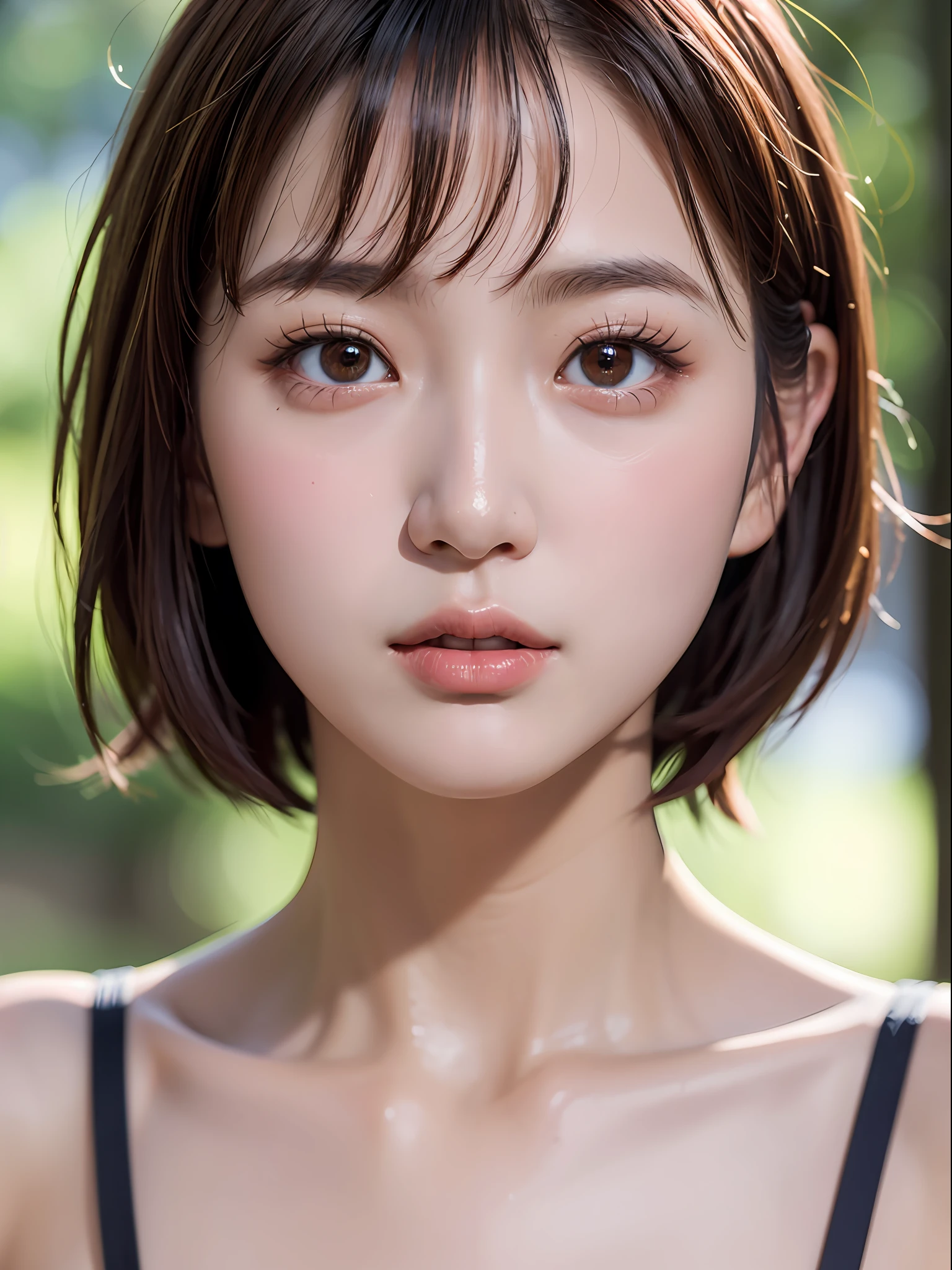 (chiayi:1.5), close up, masterpiece, best quality, raw photo, photorealistic, face, incredibly absurdres, beautiful girl, cute, short hair, depth of field, highres, ultra-detailed, finely detail, extremely detailed, extremely detailed eyes and face, sharp pupils, realistic pupils, sharp focus, ccinematic lighting