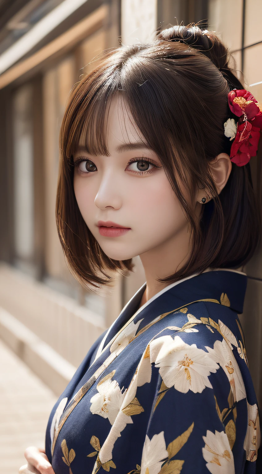 masterpiece, best quality, illustration, ultra-detailed, finely detail, highres, 8k wallpaper, perfect dynamic composition, beautiful detailed eyes, kimono