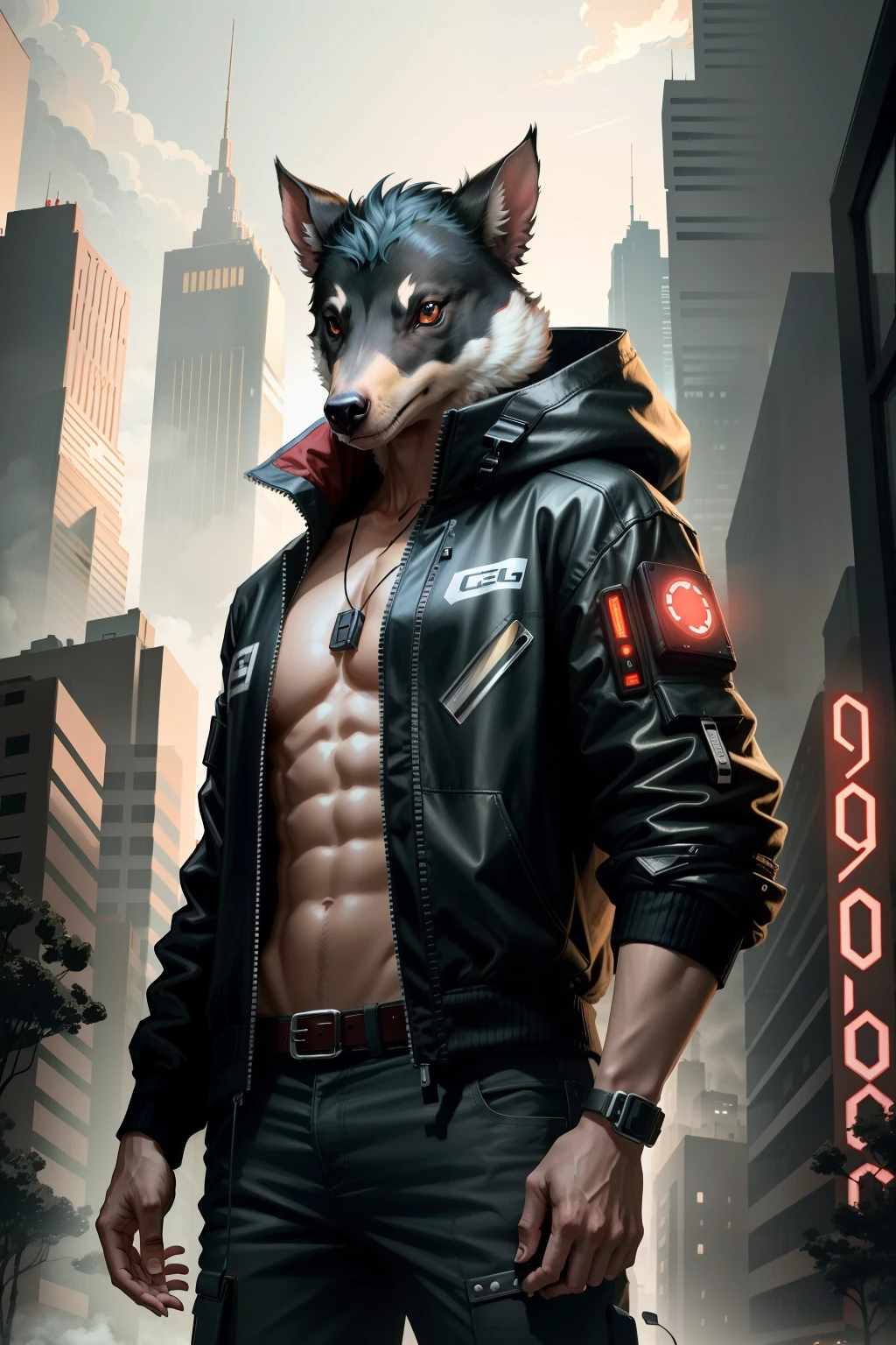 A cyberpunk Porco Rosso