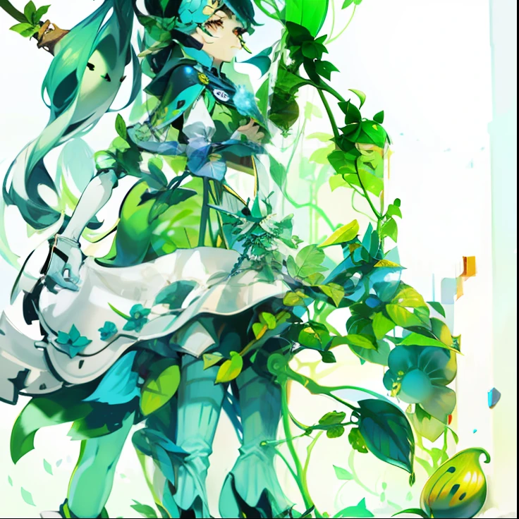 Flat coating,، simple,Plant elves