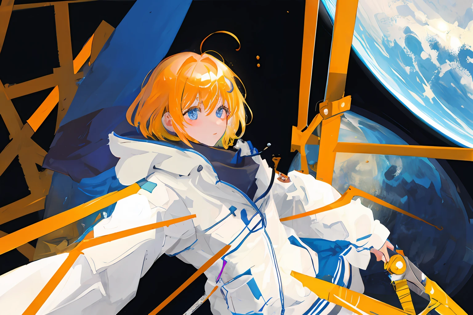 Scissors in space