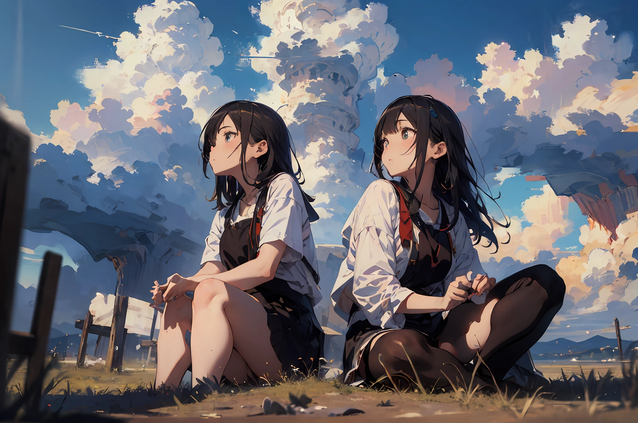 Familiar scenery with the background、