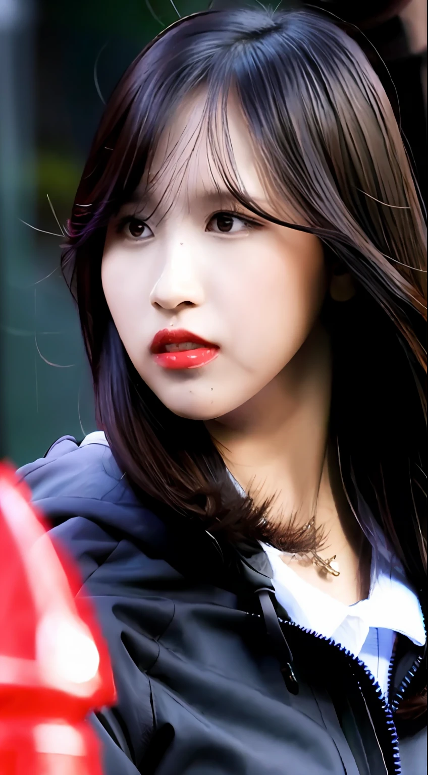 Mina,Black hair,sad