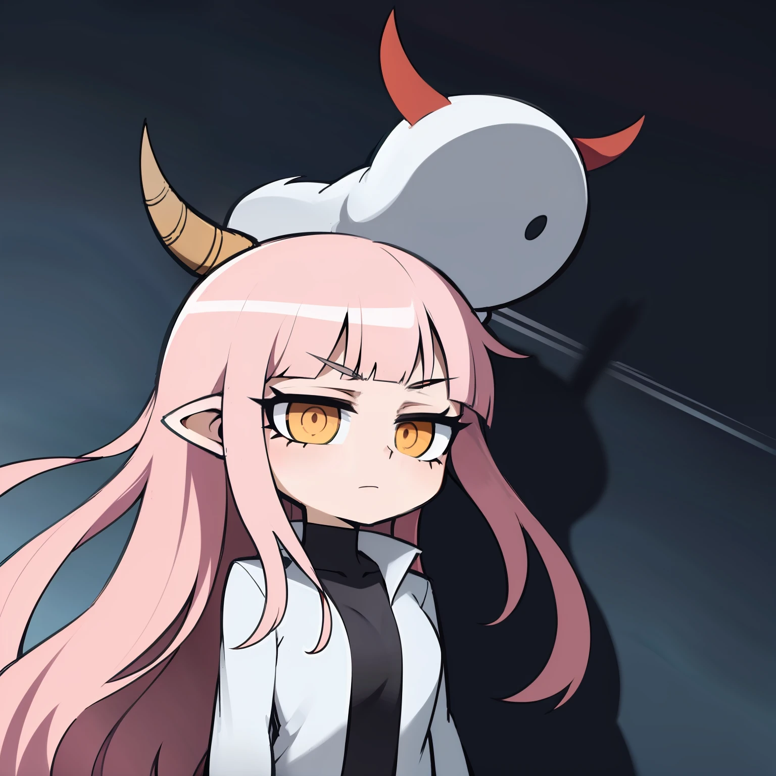 Horned girl long hair