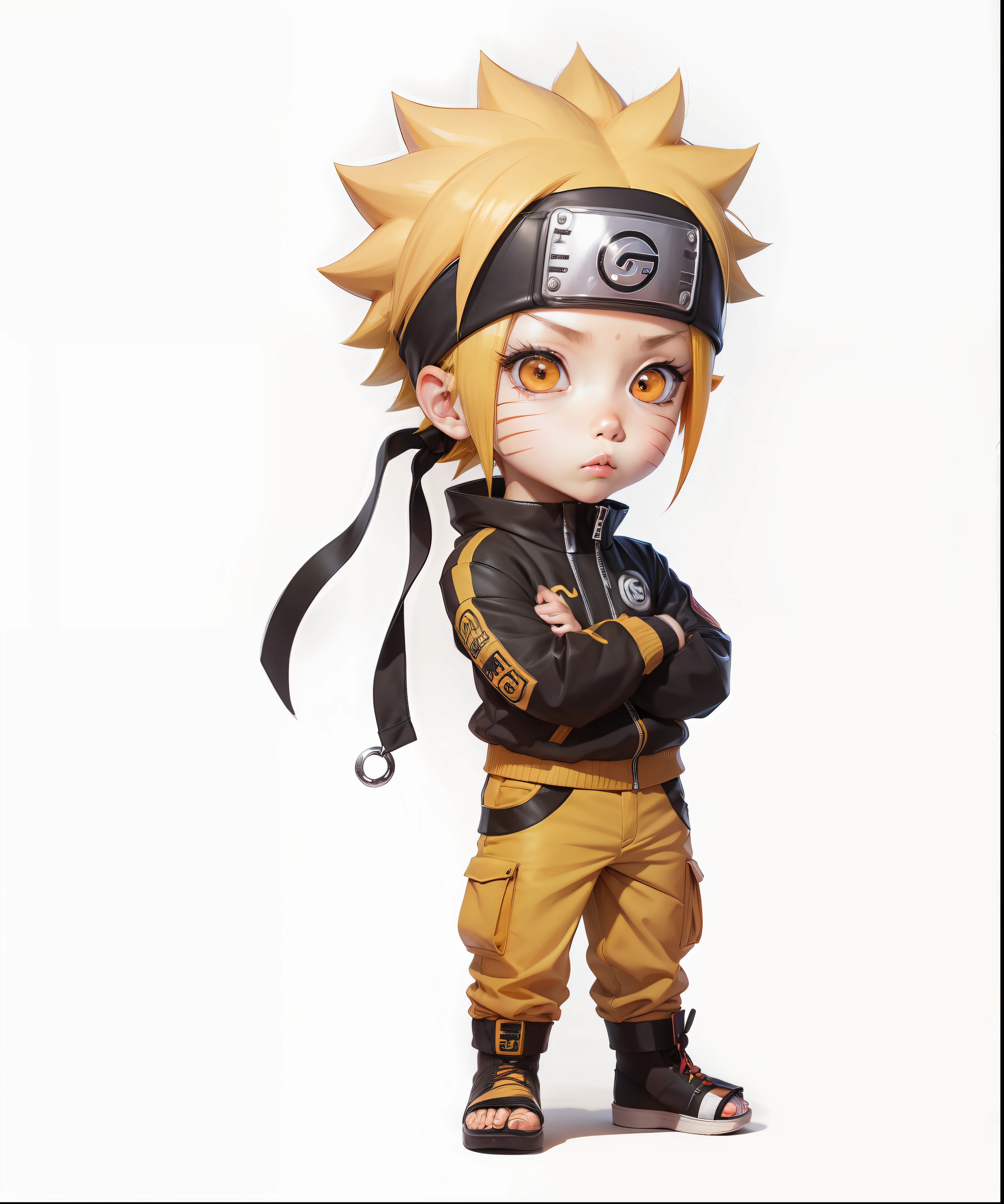 Uzumaki Naruto chibi no estilo street wear