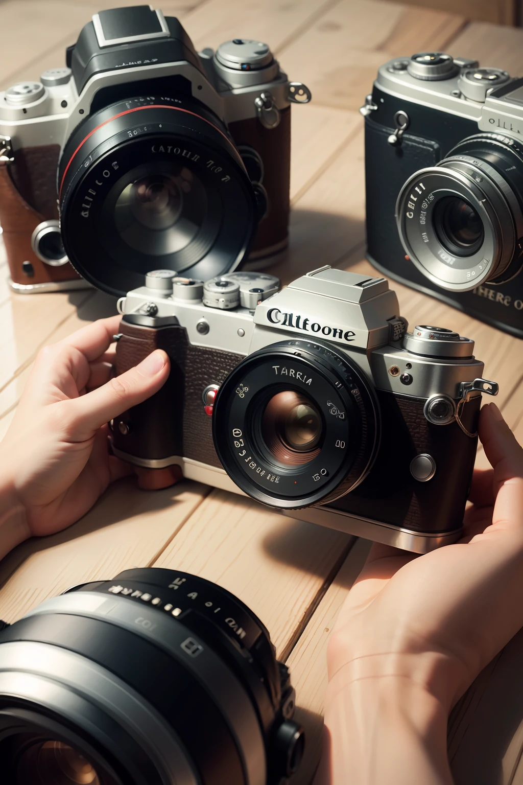 an old camera, whose unique design captivated her instantly. The camera harked back to an era when photos were taken with care and appreciation, capturing precious moments in an almost poetic way.