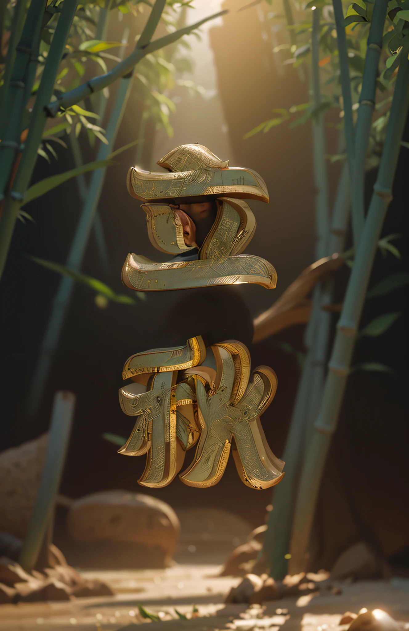 In the distance there is a river beach, rice fields, wheat, reeds, riverside, bamboo forest path on the bank, bamboo forest path standing, highest picture quality