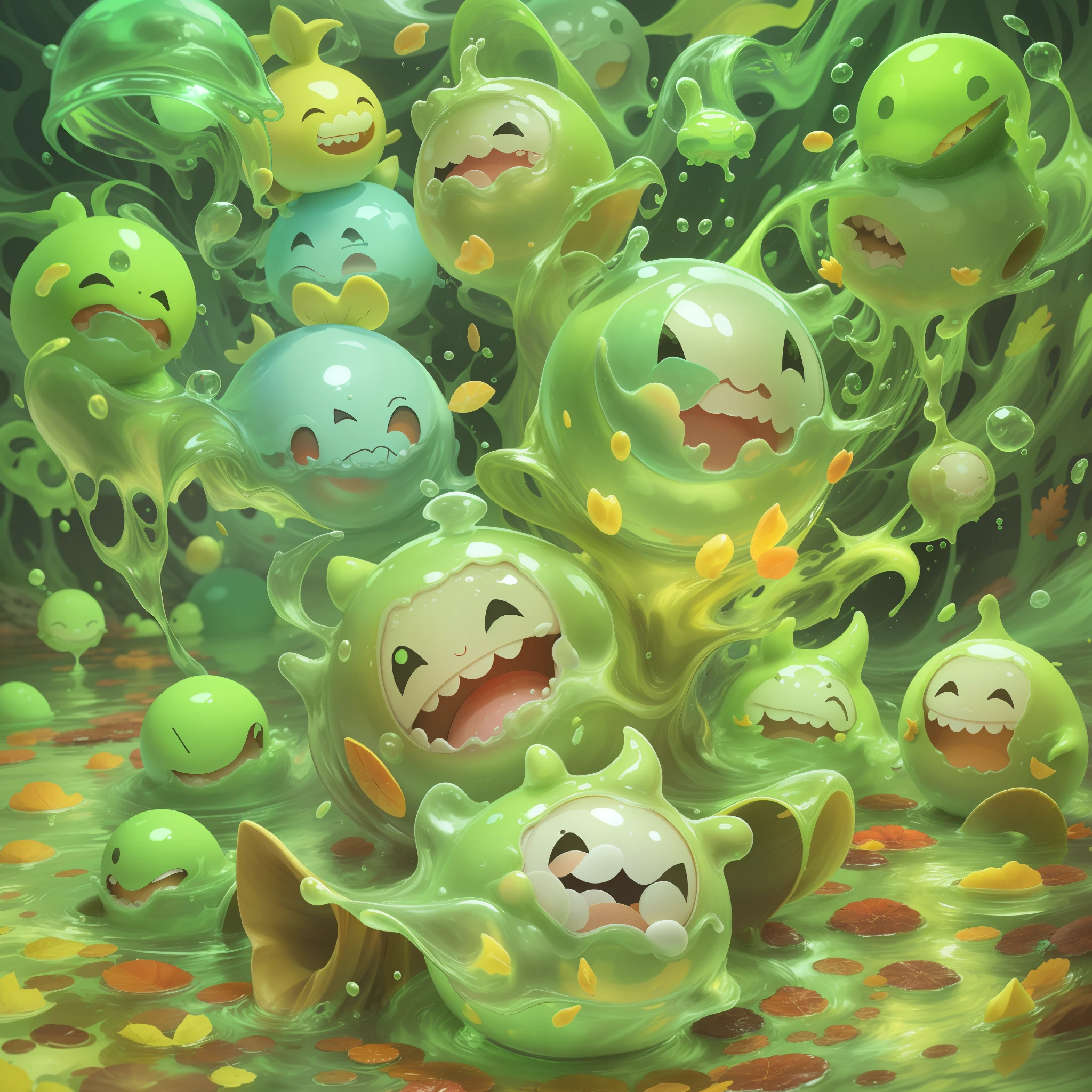 slimes，cleanness，