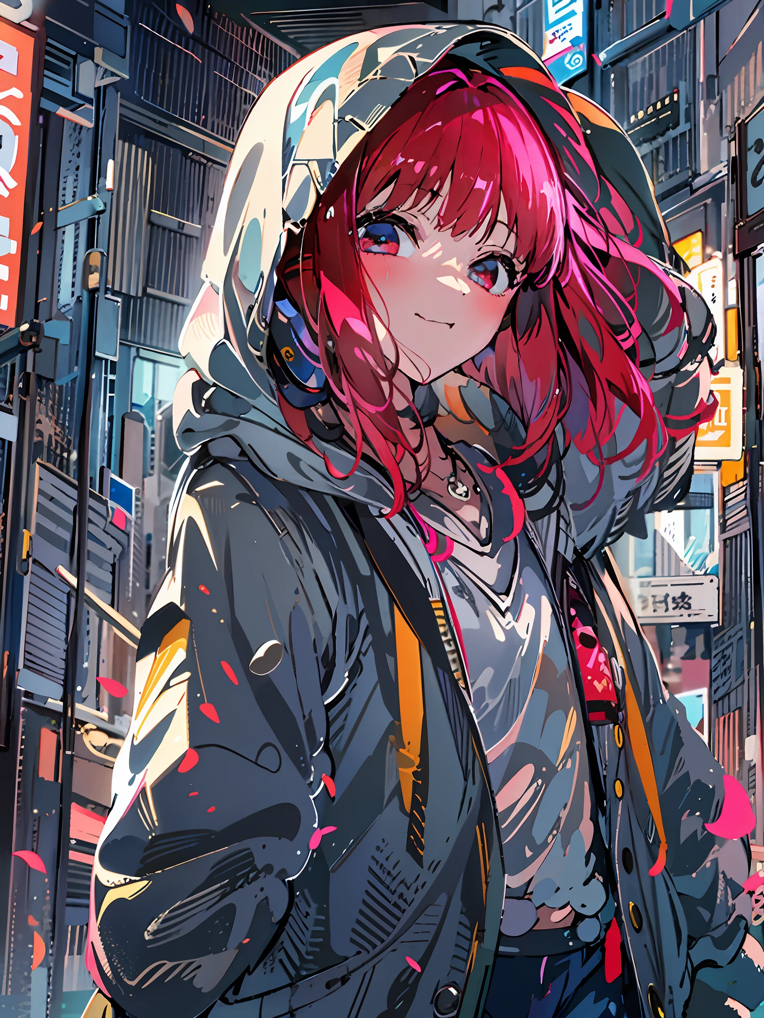 Background with、buliding