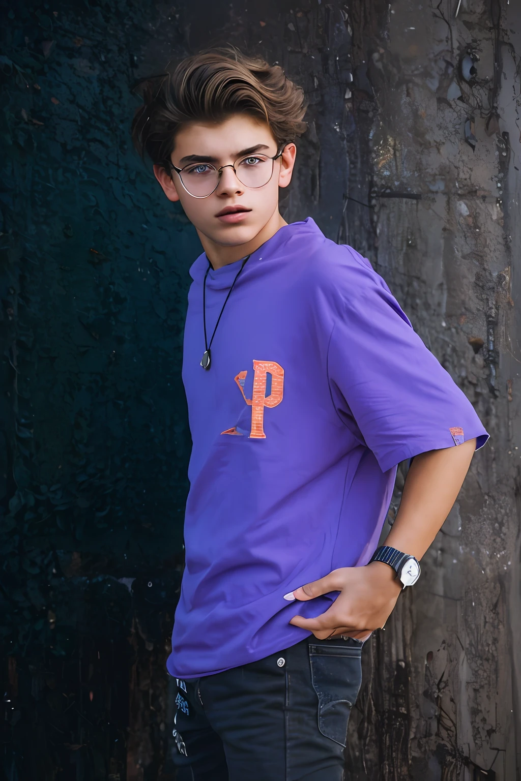 film photography portrait of a teenage guy, hyperrealistic, overcast lighting, shot on kodak portra 200, film grain, nostalgic mood