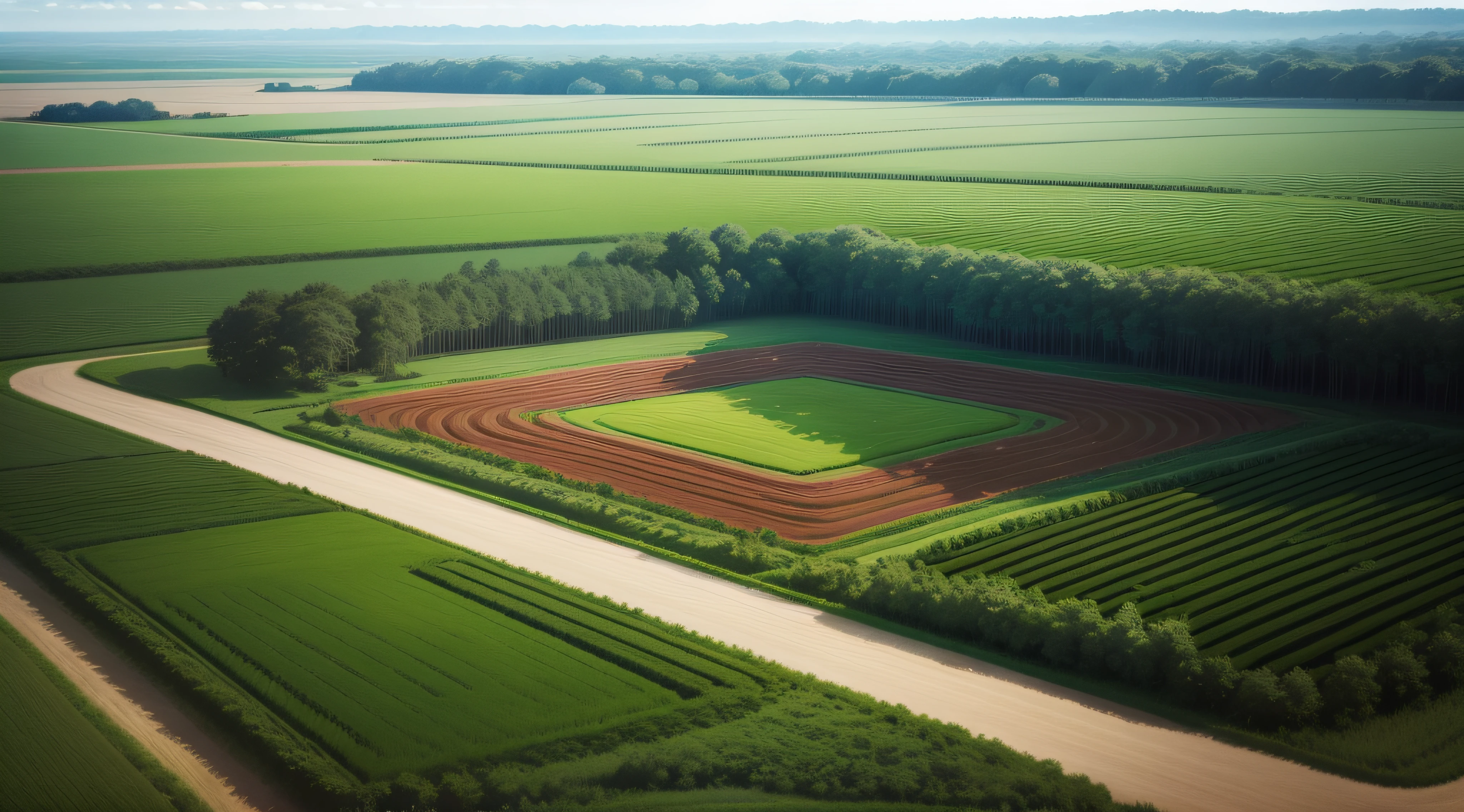 vast plantation field