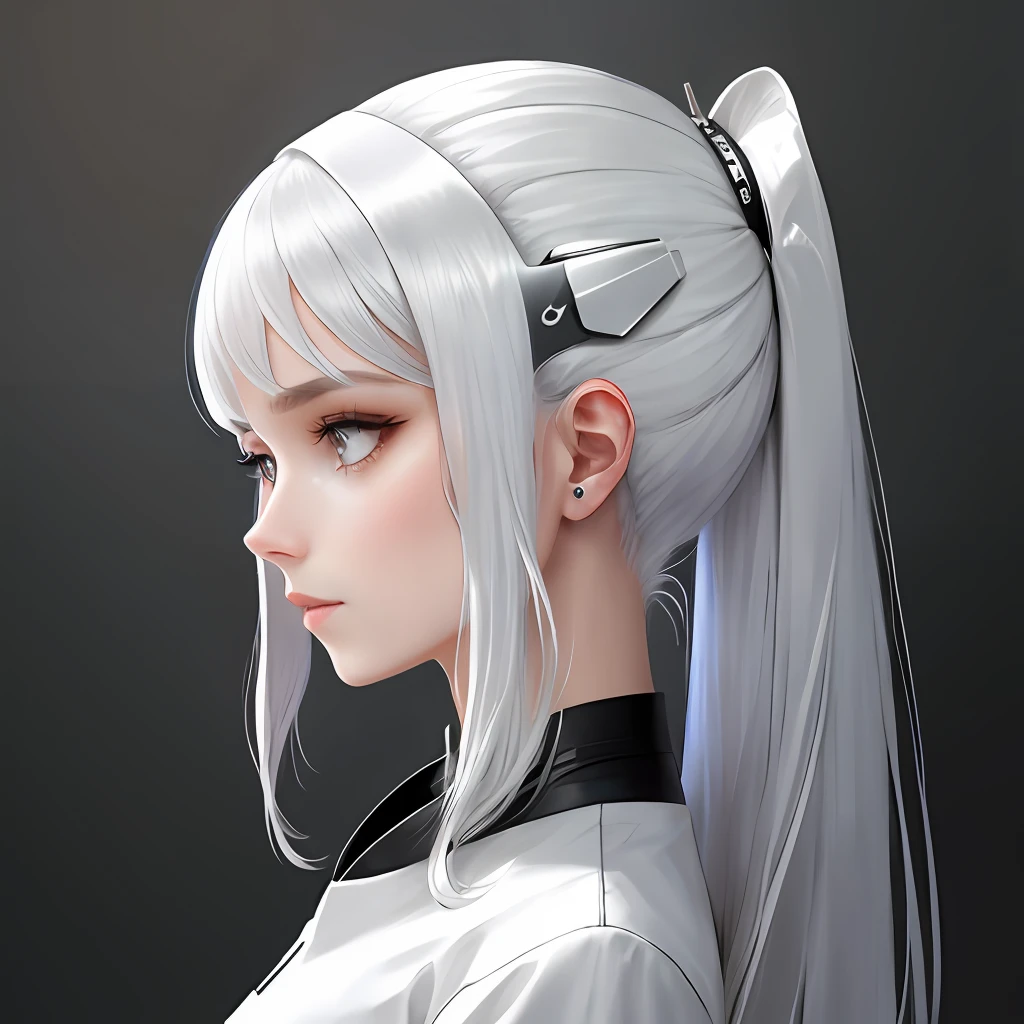 silver hair, Minimalism, Futurism, UHD