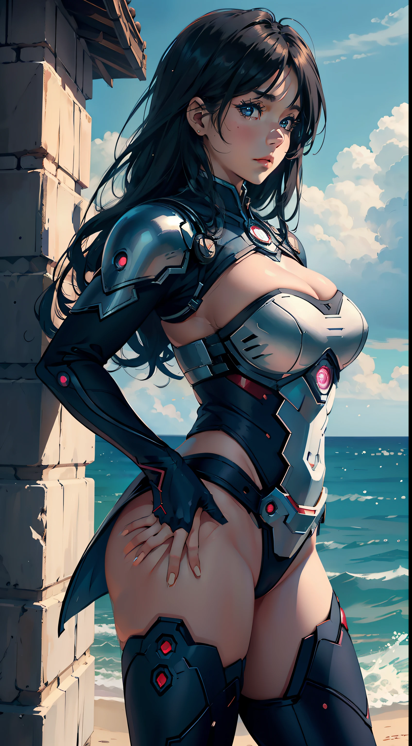 1female,16 yaers old,Huge breasts, no headwear,独奏, Blue Iron Man uniform,the sea,at winter season,Blizzard,White court costume, Pornographic exposure,Skysky,the night, She has long flowing black hair,Very long hair, Bare genitalia,Bigchest, From the front side, curlies, ,mostly cloudy sky,(((tmasterpiece),(Very detailed CG unity 8K wallpaper),best qualtiy,cinmatic lighting,detailed back ground,beatiful detailed eyes,Bright pupils,(Very fine and beautiful),(Beautiful and detailed eye description),ultra - detailed,tmasterpiece,)),facing at camera,A high resolution,ultra - detailed),standing on your feet,legs are open,Emotive expressions,Open-mouthed,Chest sagging,nakeness, Bulge,Expose the genitals,revealing breasts,Camel toes,with no underpants,extremely large bosom,Extremely colorful,Most detailed,fully body photo,The face is well lit,NOWAI