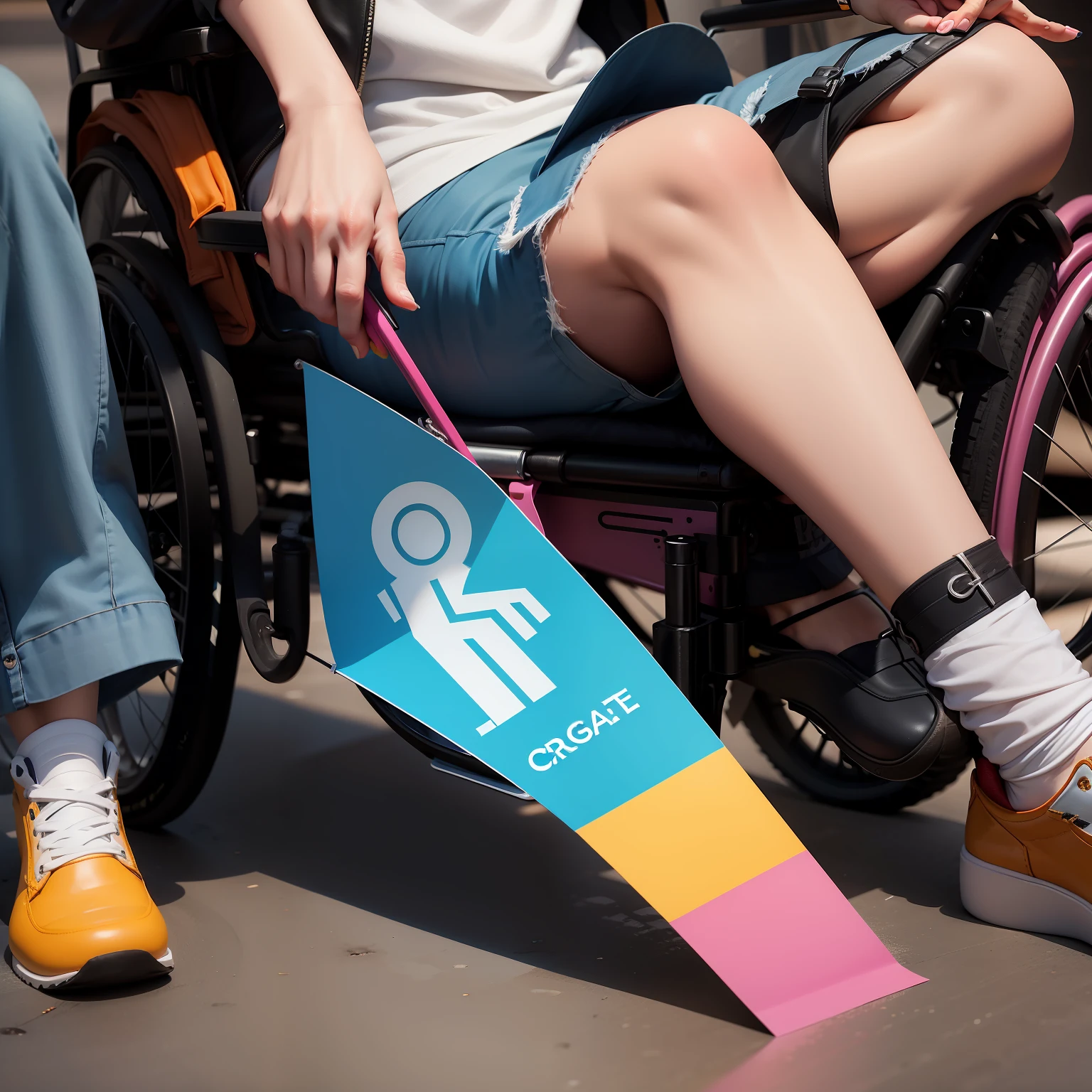 Create an inclusive fashion logo for people with disabilities in general.