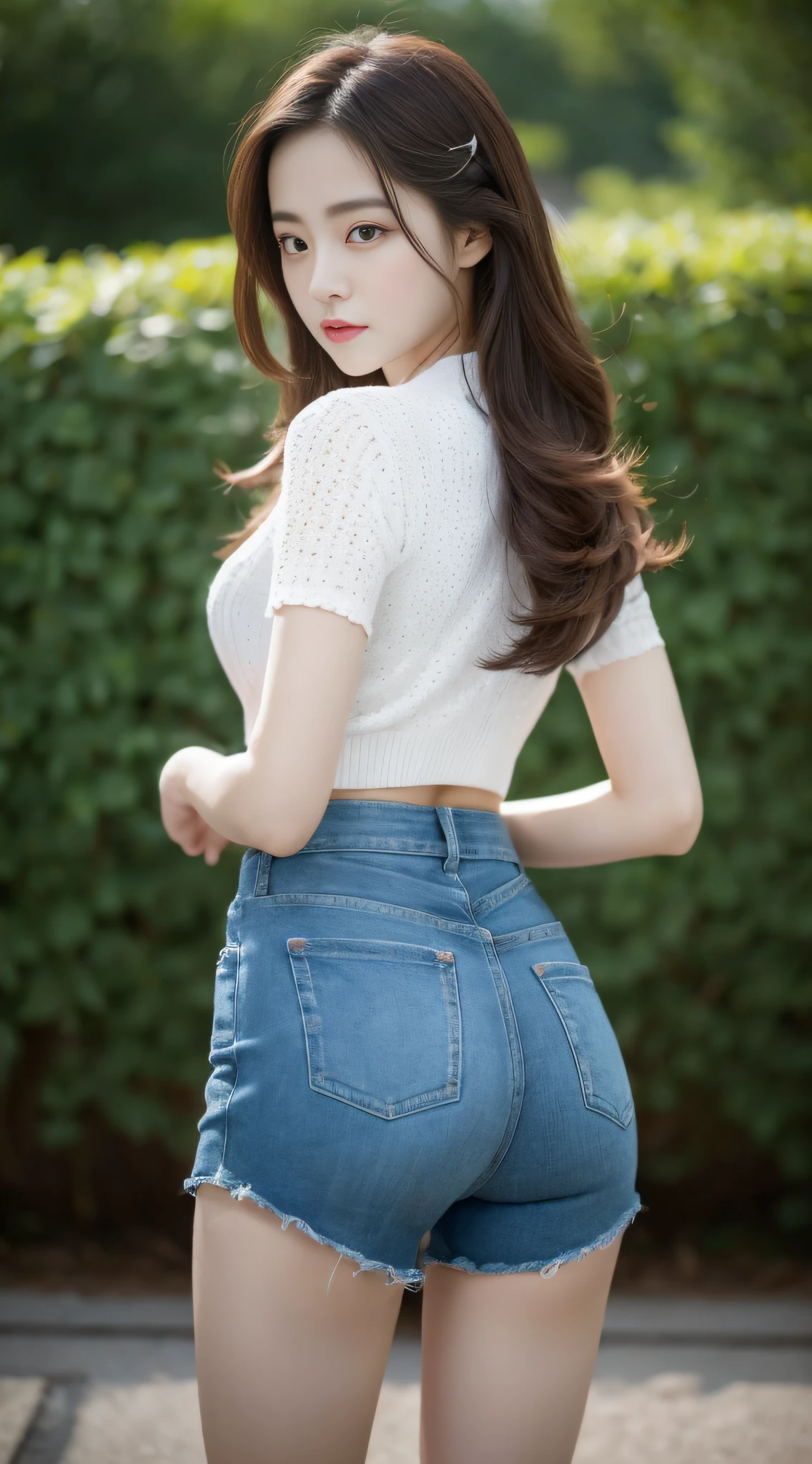 One was wearing tight shorts,Woman in tight skirt poses for a photo,A photograph inspired by Ma Yuanyu,Tumblr,hentail realism,dilraba dilmurat,beautiful Korean women,Korean girls,cute korean actress,Beautiful Korean young woman,gorgeous korean young woman,Young and cute Korean face,Kim Young-hin,ruan jia beautiful!,Korean female fashion model