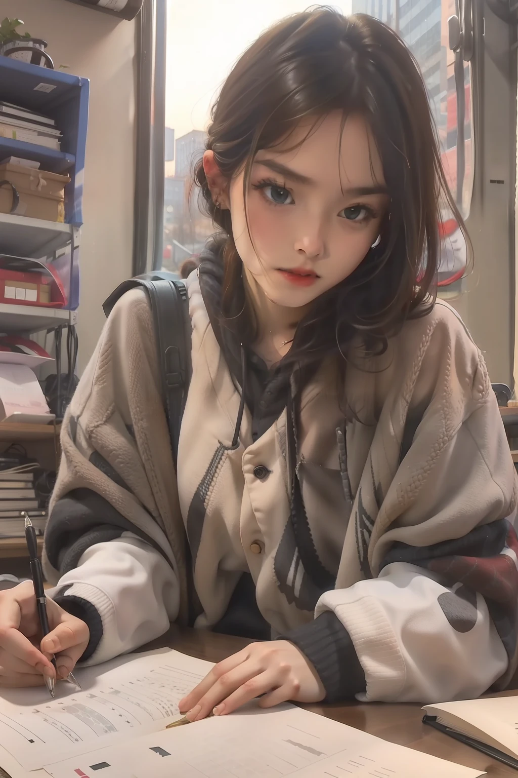 a pregirl,Writing homework