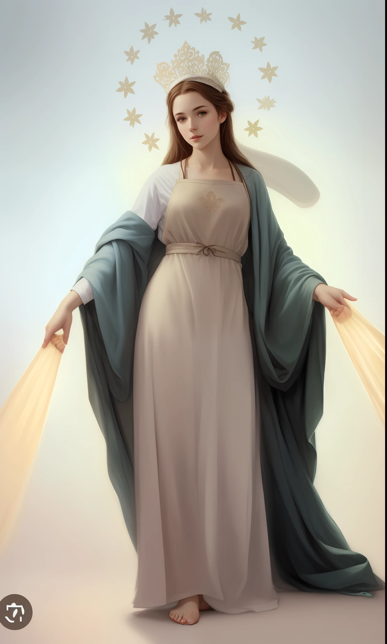 naked woman, (in an apron:1.2), pancakes, (a pile of pancakes:1.2), (kitchen interior:1.2), bright light from behind, carving, ilumination, fantasy, intricate, elegant, highly detailed, lifelike, photorealistic, digital painting, artstation, illustration, concept art, smooth, sharp focus, art by Brian Froud and James Jean and Artem Demura and Krenz Cushart, [[[[chest]]]], [[[[neck]]]], [[[[shoulders]]]], perfect eyes, perfect iris, perfect lips, perfect teeth, perfect skin, soft front light, glow, HDR, (muted colors:1.2)