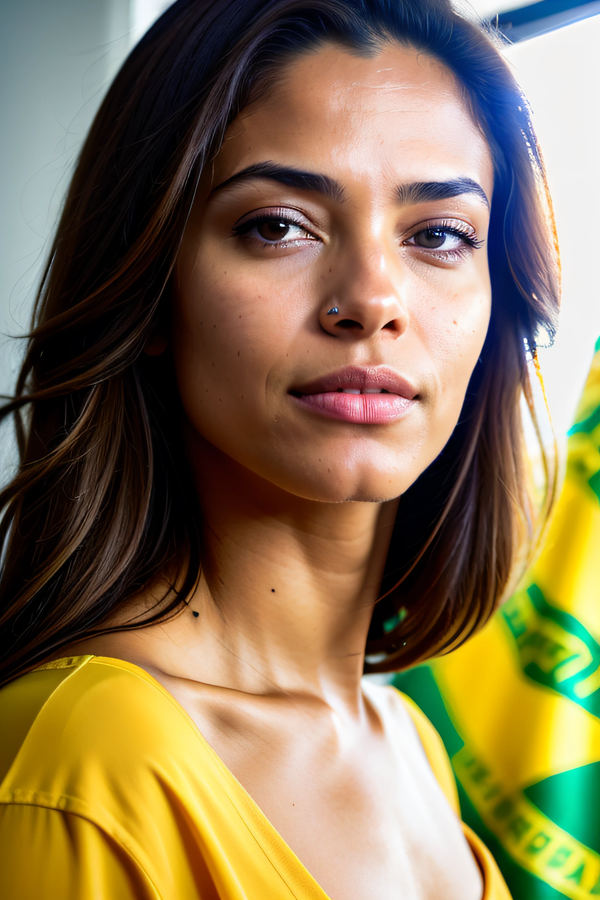 world press photo winner, (awarded photo:1.3), (modern Brazilian woman, pretty face, young woman, lawyer light brown skin tone typical brazilian female features:1.4), (very sharp photo:1.1), (8k, RAW photo, best quality:1.3), (realistic, photorealistic, female, lawyer clothing:1.1), rugged mountain range, rocky terrain, dramatic peaks, cold, challenging, inspiring, Port it de um (beautiful typical modern Brazilian woman in office:1.5), analog style (look at viewer: 1.2) (skin texture) (film grain: 1.3), (warm hue, warm tone: 1.2), closeup, cinematic light, side lighting, ultra high res, best shadow, RAW, upper body, wearing a suit, microgeometry, skin elasticity, light scattering through hair, ambient occlusion, multilayer skin shading, facial muscle simulation , iris and pupil rendering, advanced color grading