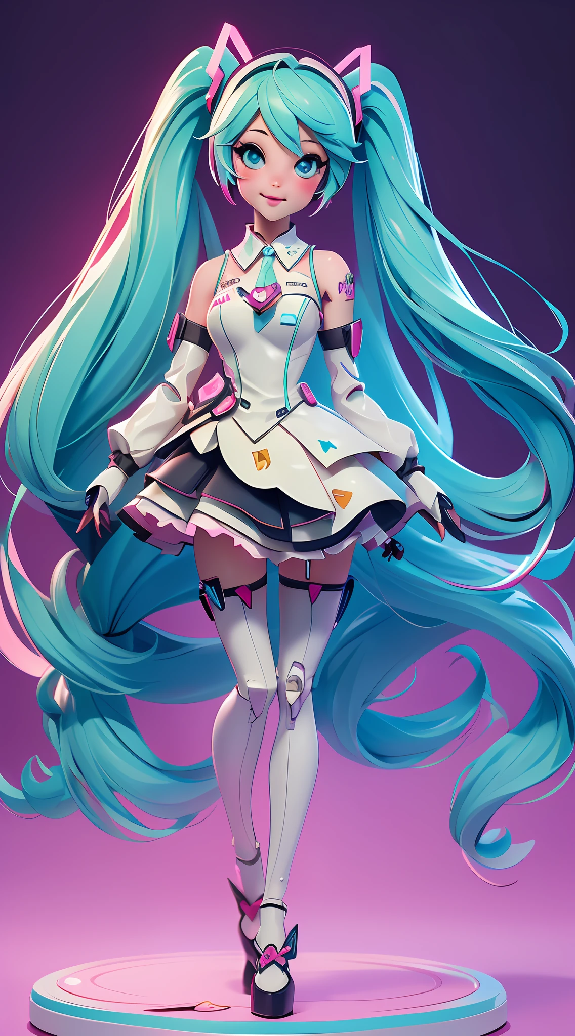 ((Best Quality)), ((Masterpiece)), ((Reality)) Hatsune Miku, (doll joints:1.2),