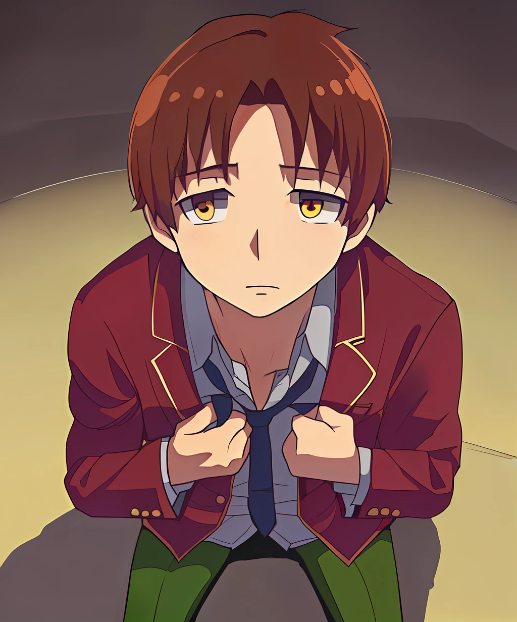 Draw a picture of a flat-headed brother begging
