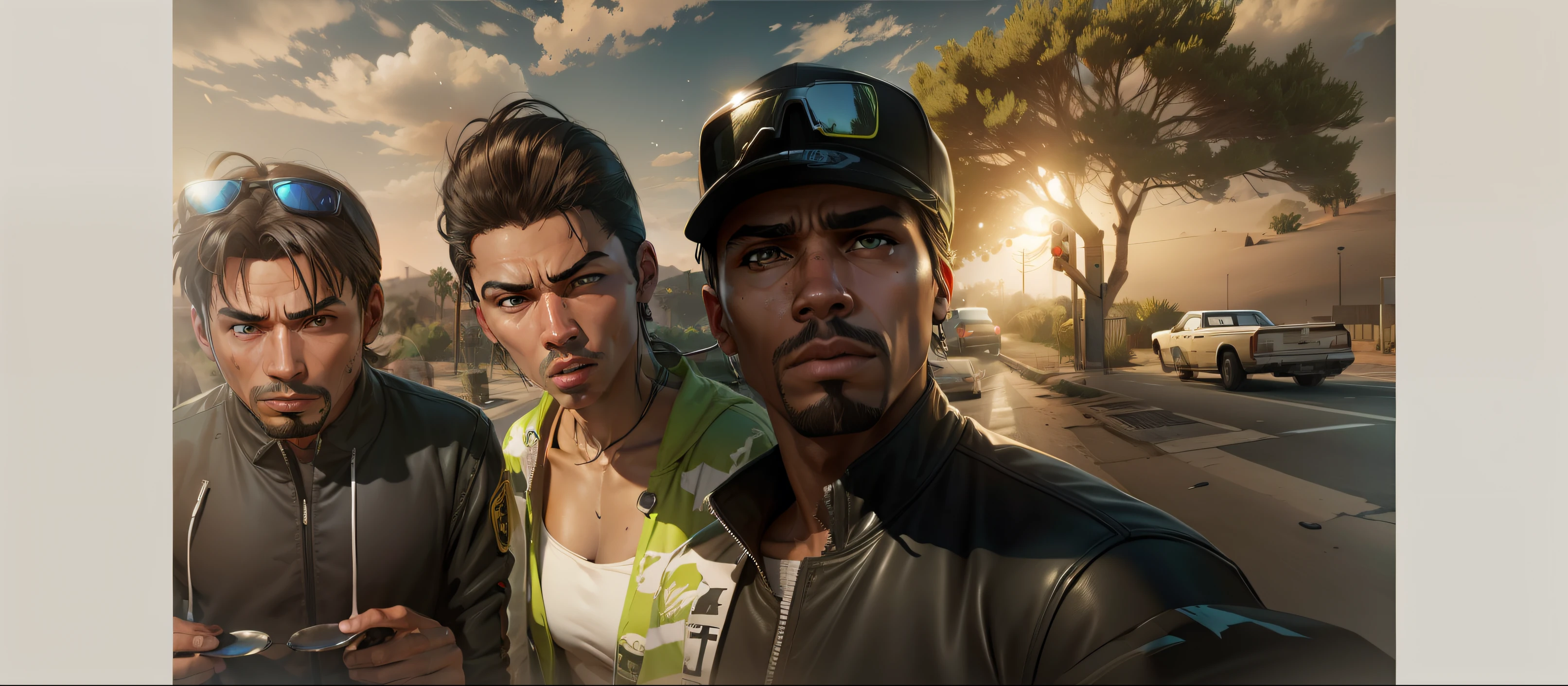 Realistic face, Gta San Andreas, 8k