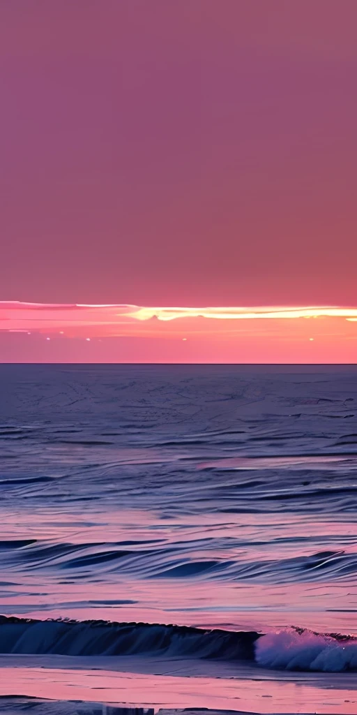 Pink moon, pink sky, soft pink clouds, pink ocean waves sparkling, sparkling, pink roses on pink ocean, fantasy, diamond, crown, universe, soft lights,