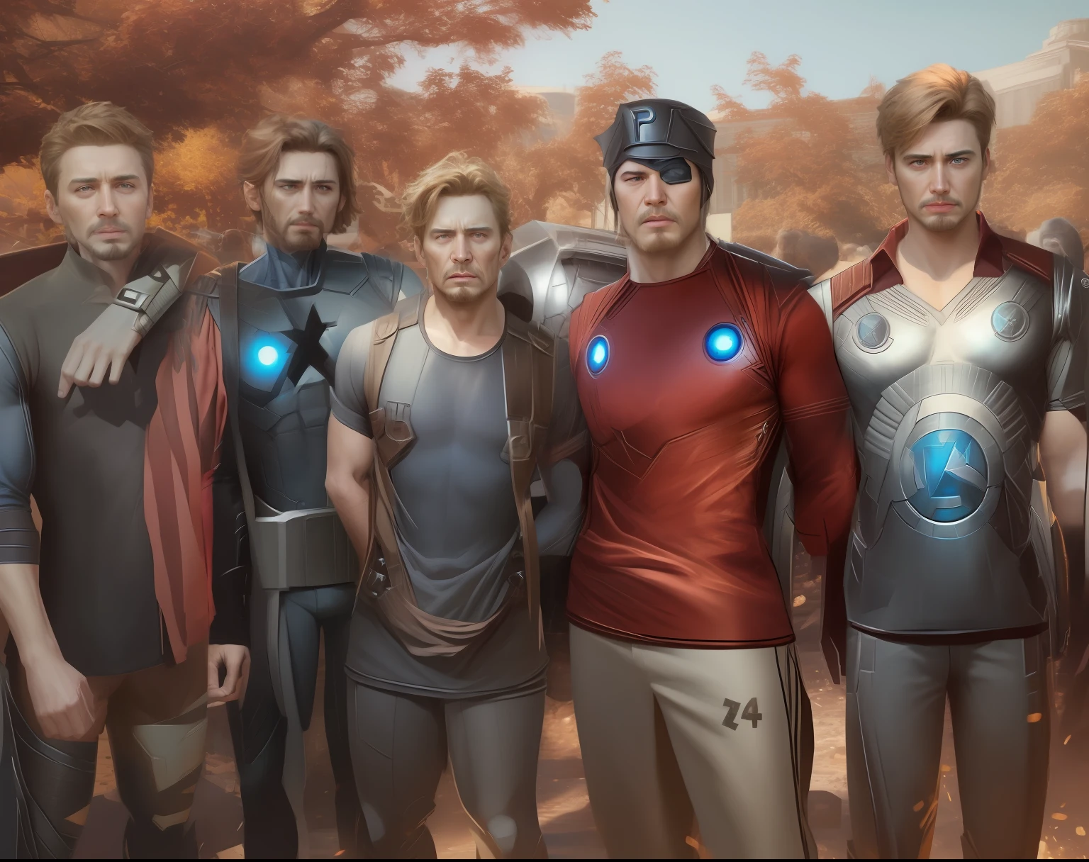 Realistic face, Avengers