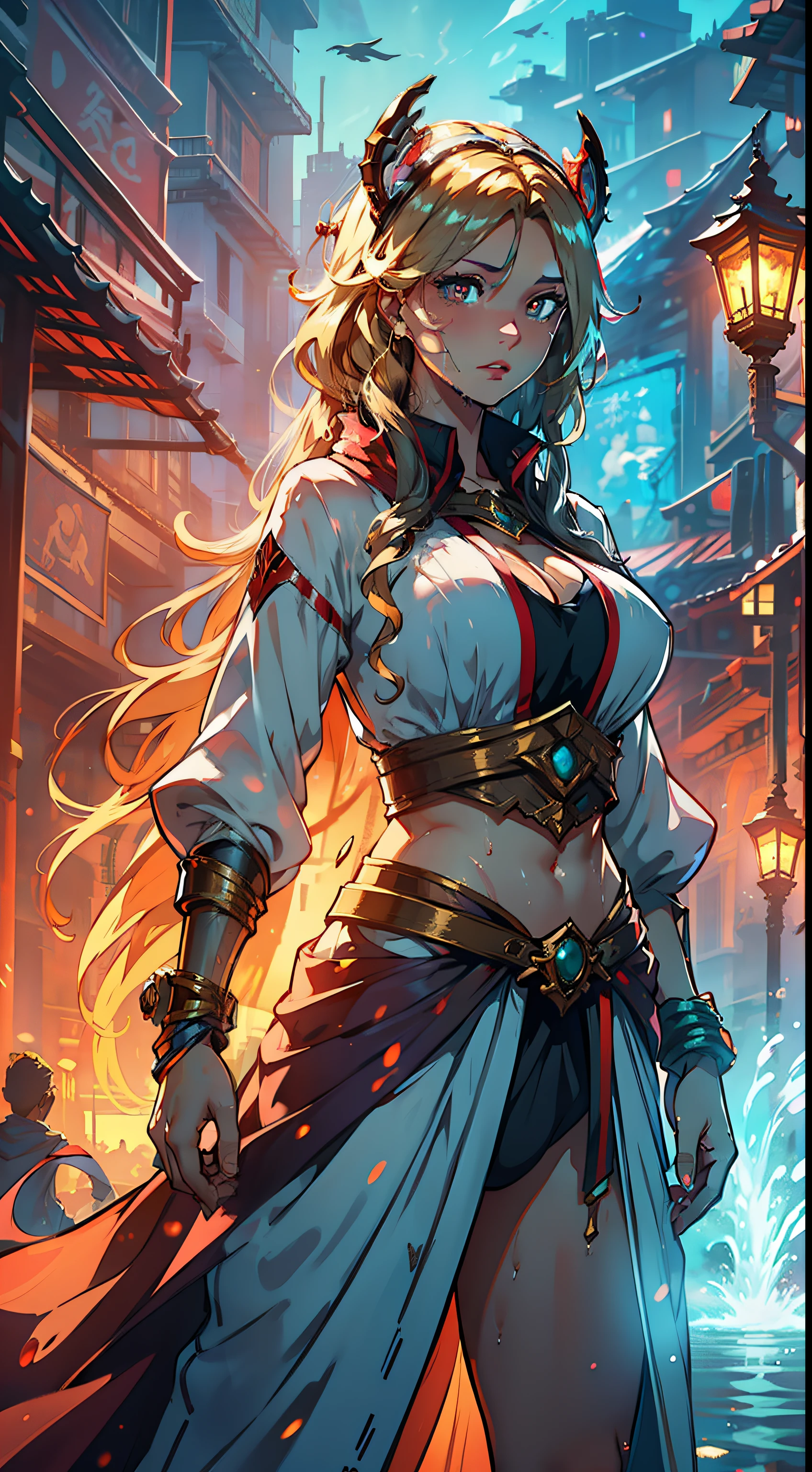 1female,46 years old,Huge breasts, head gear,独奏,,Spidey,the ocean, Pornographic exposure,Skysky,the night, She has long flowing blonde hair,Sweat profusely,hair wet,clothes wet,There is water on the body,Sateen,,Bigchest, From the front side, curlies, ,mostly cloudy sky,(((tmasterpiece),(Very detailed CG unity 8K wallpaper),best qualtiy,cinmatic lighting,detailed back ground,beatiful detailed eyes,Bright pupils,(Very fine and beautiful),(Beautiful and detailed eye description),ultra - detailed,tmasterpiece,)),facing at camera,A high resolution,ultra - detailed),standing on your feet,Very long hair,Emotive expressions,Open-mouthed,Chest sagging,nakeness, Bulge,revealing breasts,Camel toes,with no underpants,extremely large bosom,Extremely colorful,Most detailed,fully body photo,The face is well lit,NOWAI