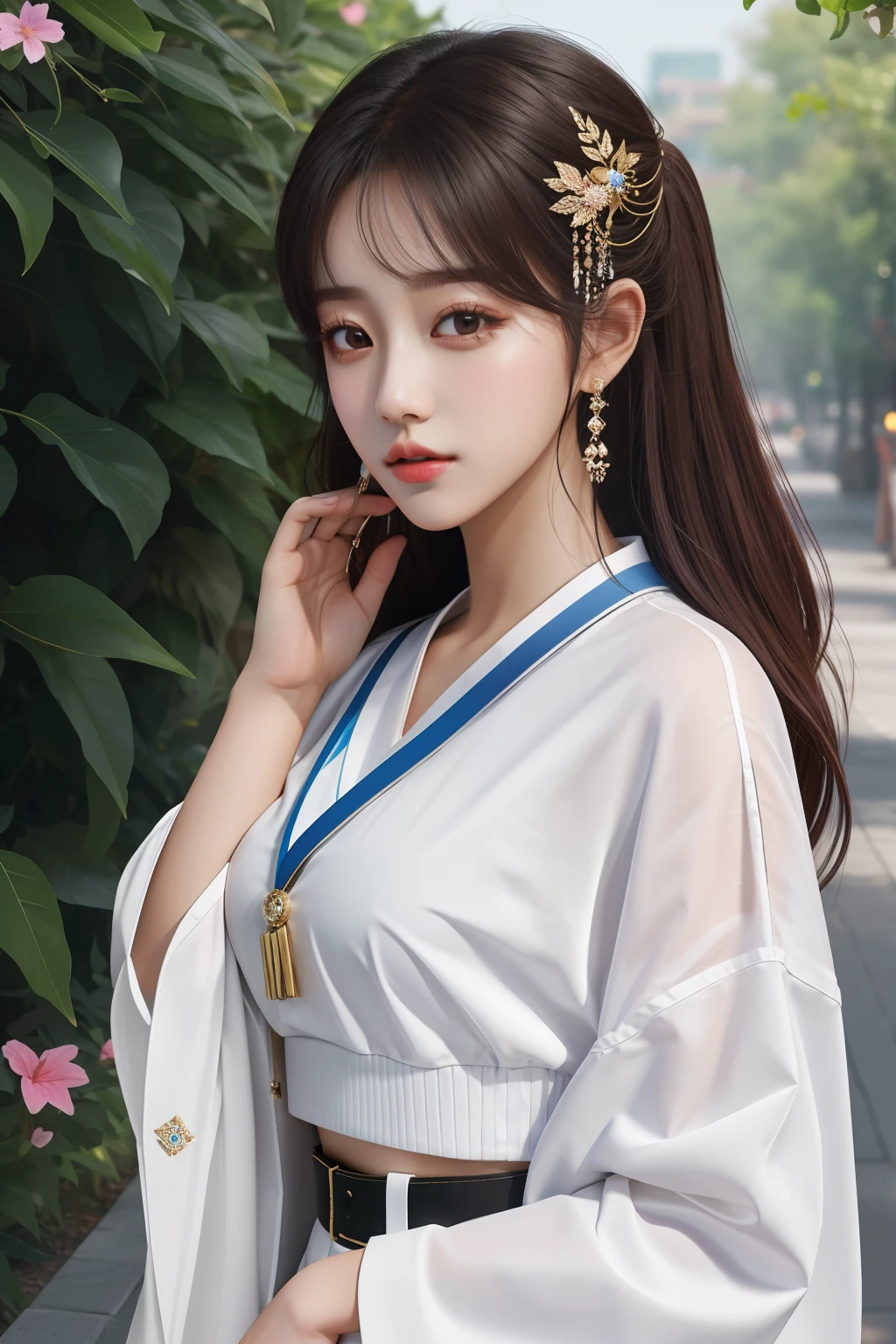 (extremely detailed CG unity 8k wallpaper), the most beautiful artwork in the world, 1girl, upper body,kpop idol, jisoo,
