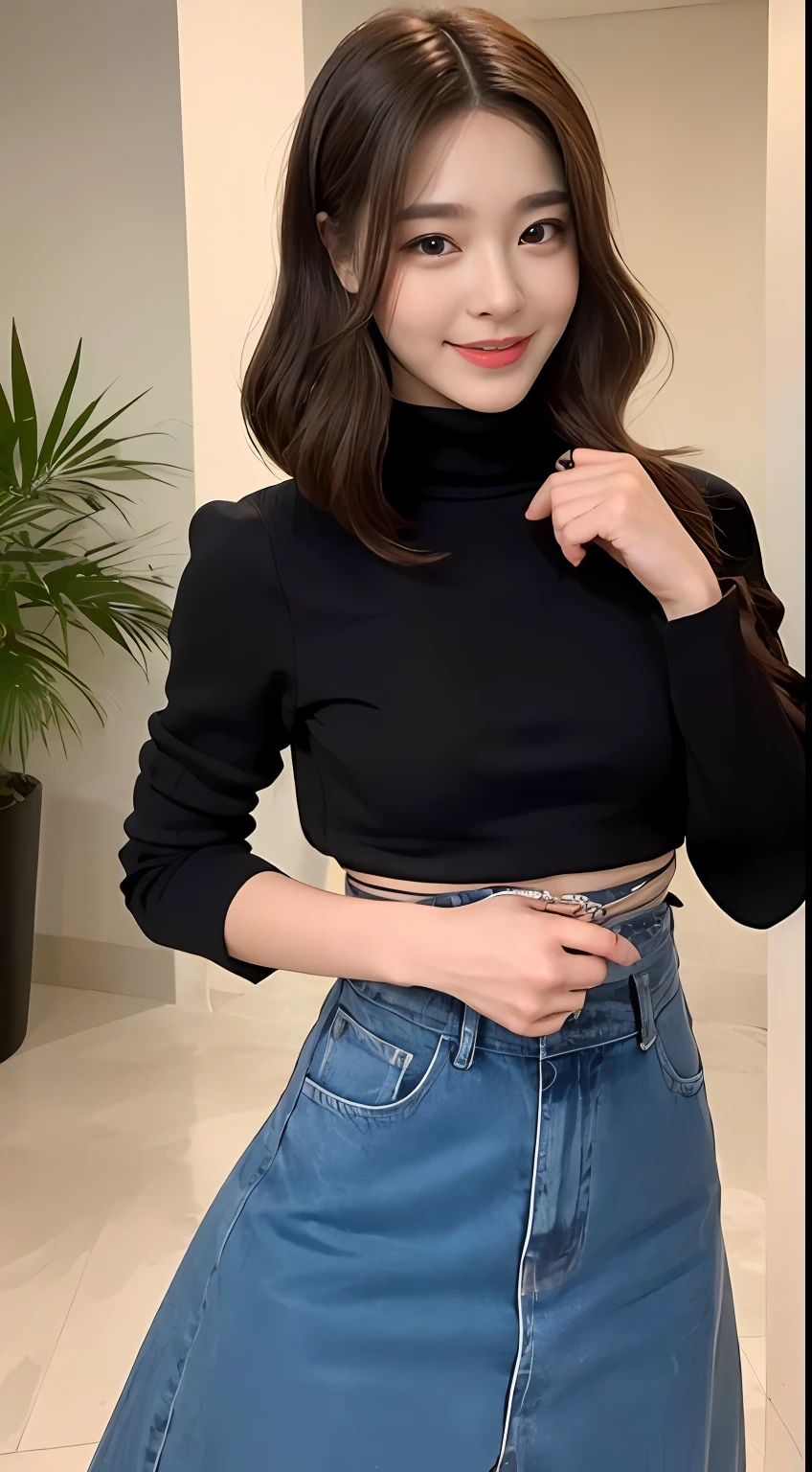 ((Best Quality, 8K, Masterpiece: 1.3)), 1girl, Slim Abs Beauty: 1.3, (Hairstyle Casual, :1.2), Dress: 1.1, Super Fine Face, Fine Eyes, Double Eyelids, Smile, Home