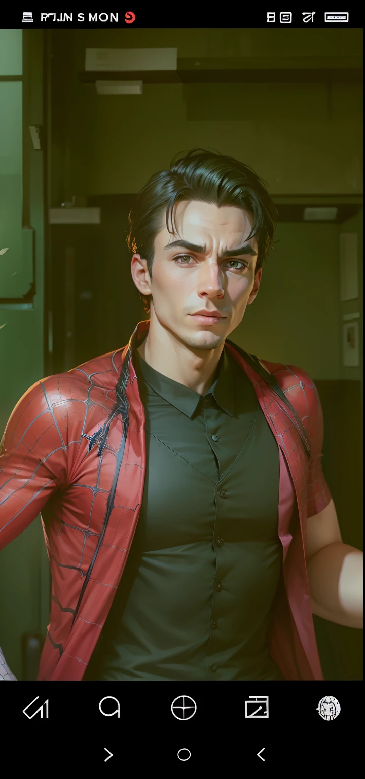 Convert my dress to spiderman suit with my real face. Hd