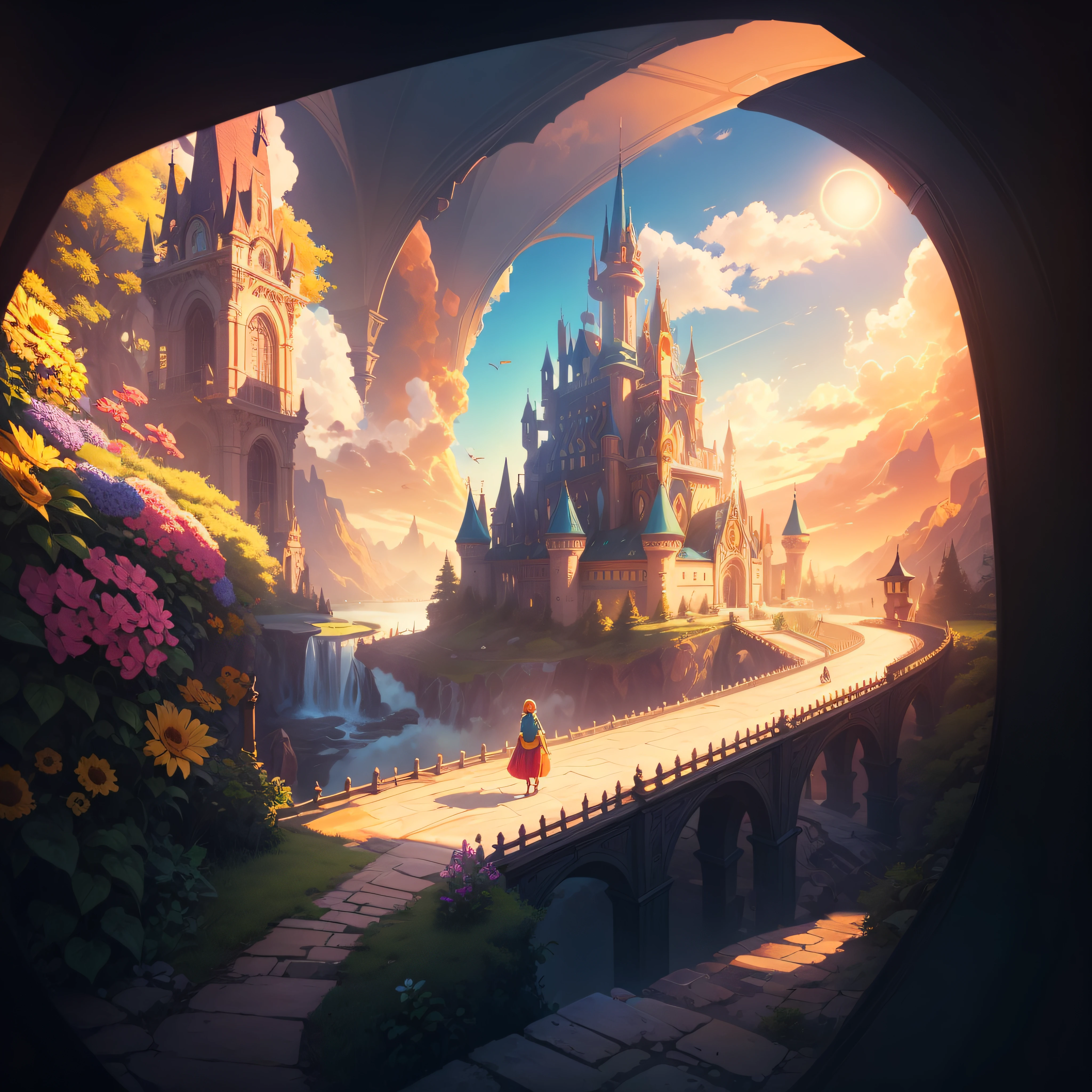 "Reimagine a clear, bright sunny day with vibrant colors and vivid details."