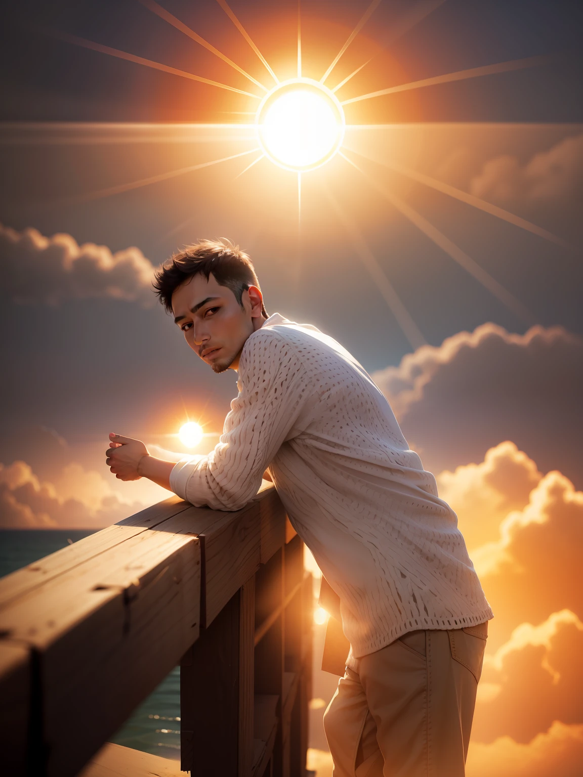 Change the background & sun shain