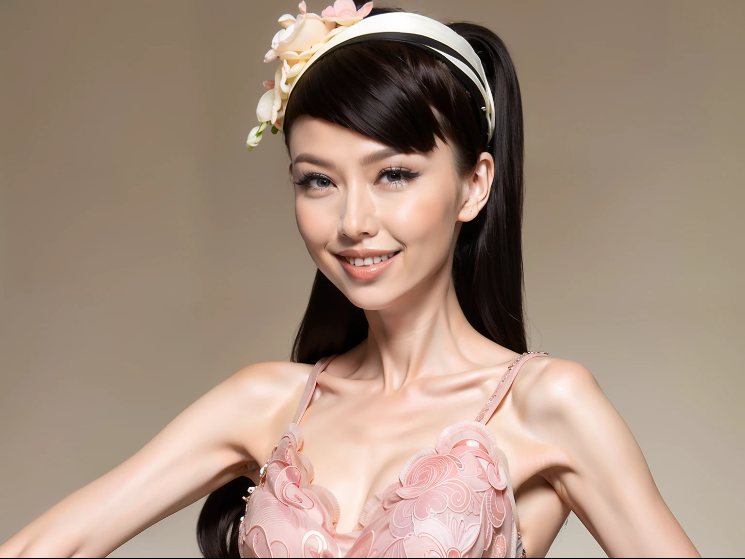 Fashion model 20 years old [[[[closeup cleavage]]]], [[[[boobgasm]]]], [[[[coll]]]], [[[[bshoulders]]]], perfect  eyes, Perfect iris，Perfect lips，perfect teeth，Perfect skin，Long face，slender nose，Soft front light，hdr，Movie girl，Casual，long whitr hair，Long hair with a shawl，Long hair like a waterfall，Bedroom in the background，potted，tables and chairs，（pastel colour：1.2）