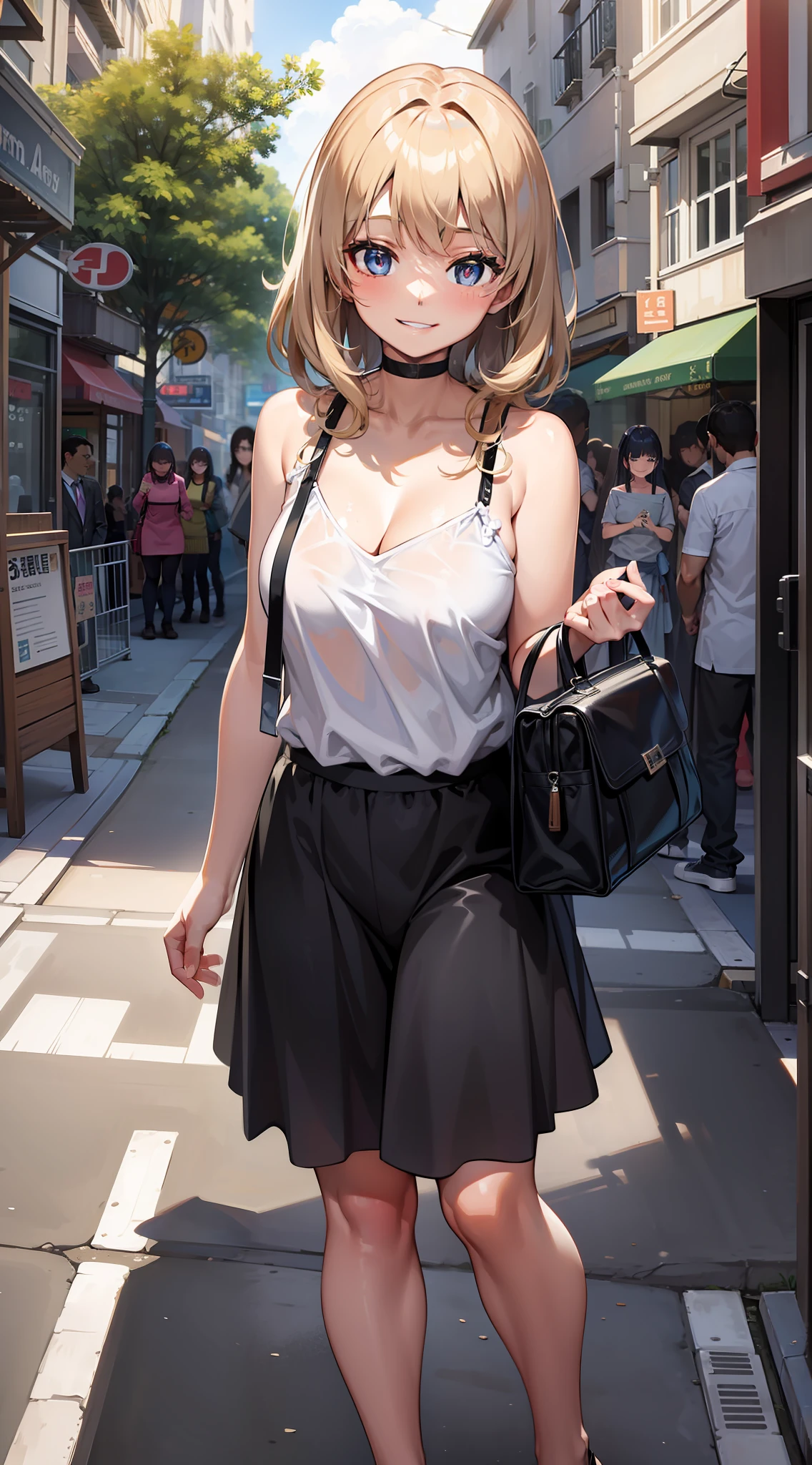 cute smile face、modeled